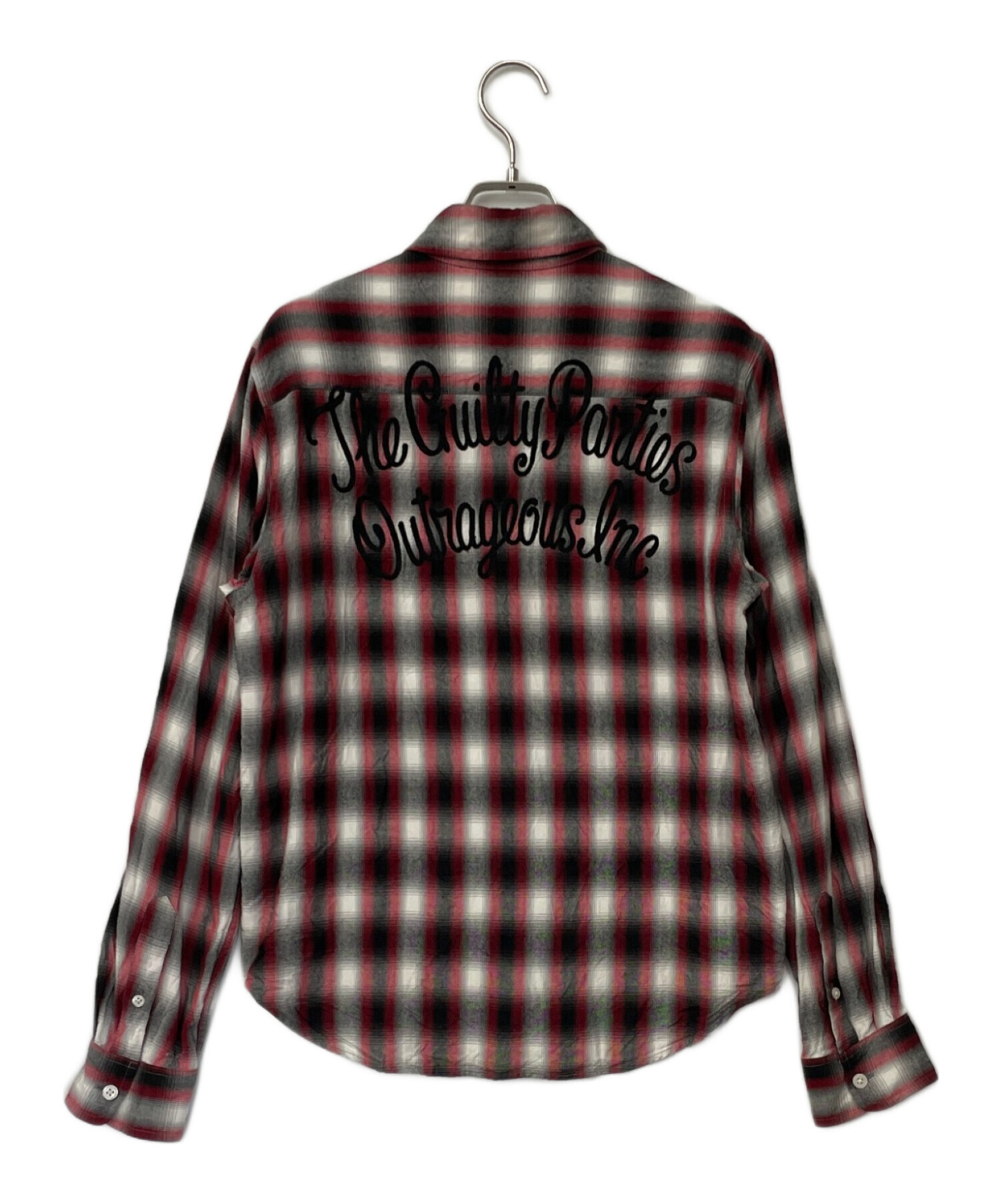 ☆Wacko Mania☆ 中古・古着通販】WACKO MARIA (ワコマリア) シャツ レッド×グレー