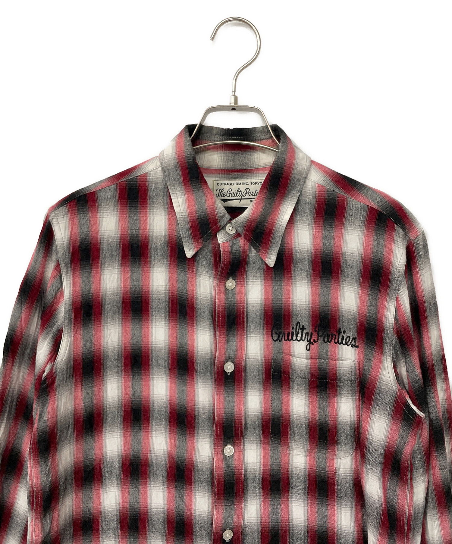 中古・古着通販】WACKO MARIA (ワコマリア) シャツ レッド×グレー