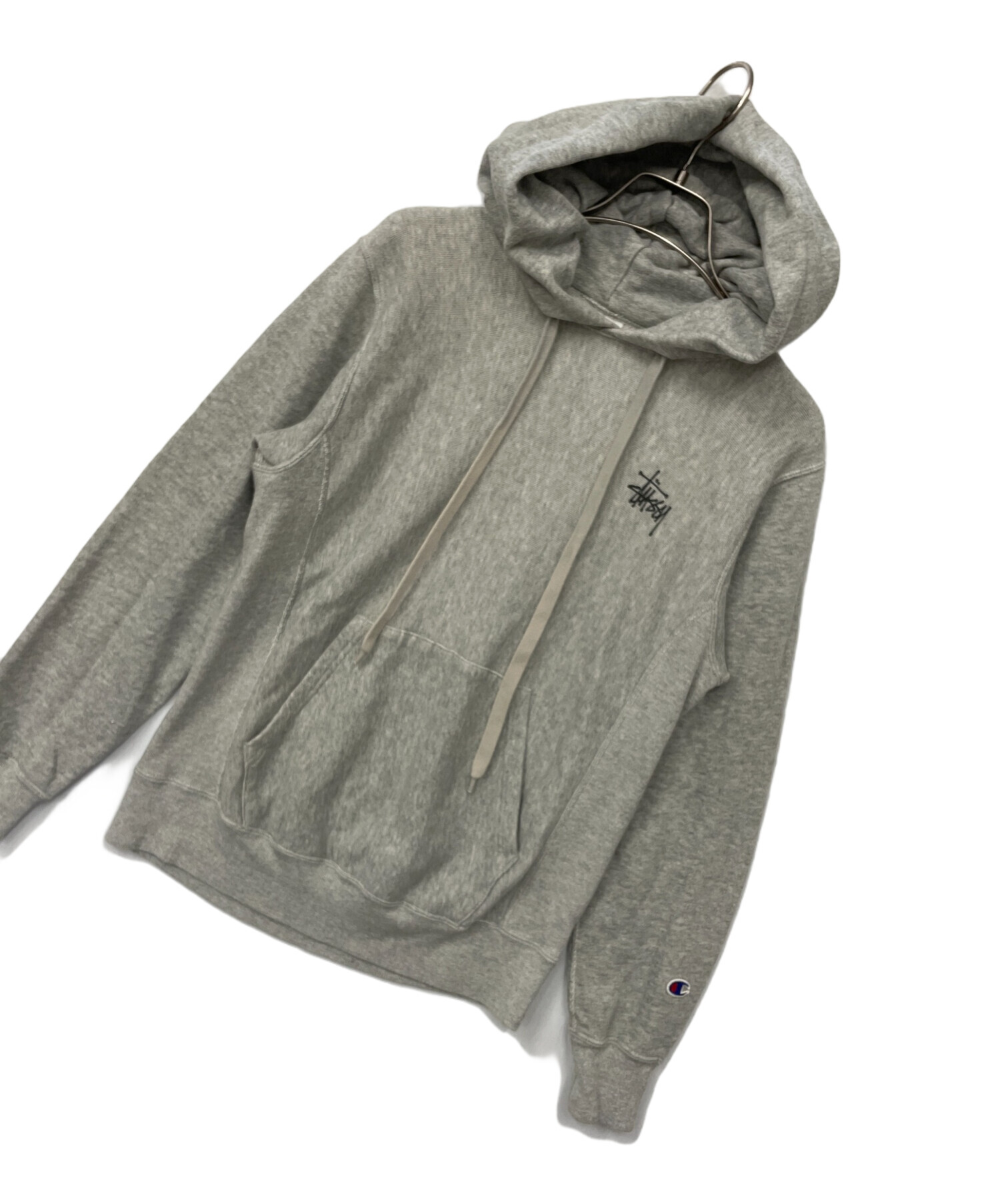 STUSSY SPORT ✖︎ champion 別注 パーカー リバースウィーブ 中古・古着通販】Champion REVERSE WEAVE (チャンピオン リバース