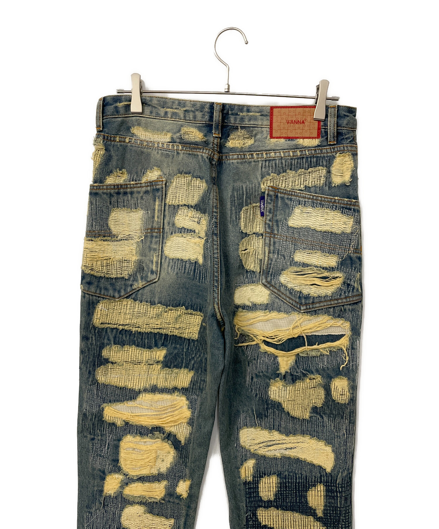 中古・古着通販】WANNA (ワナ) デニムパンツ ブルー サイズ:1