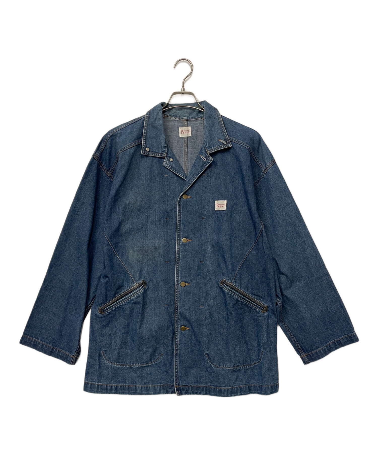 中古・古着通販】PAPAS (パパス) カバーオール ブルー サイズ:M