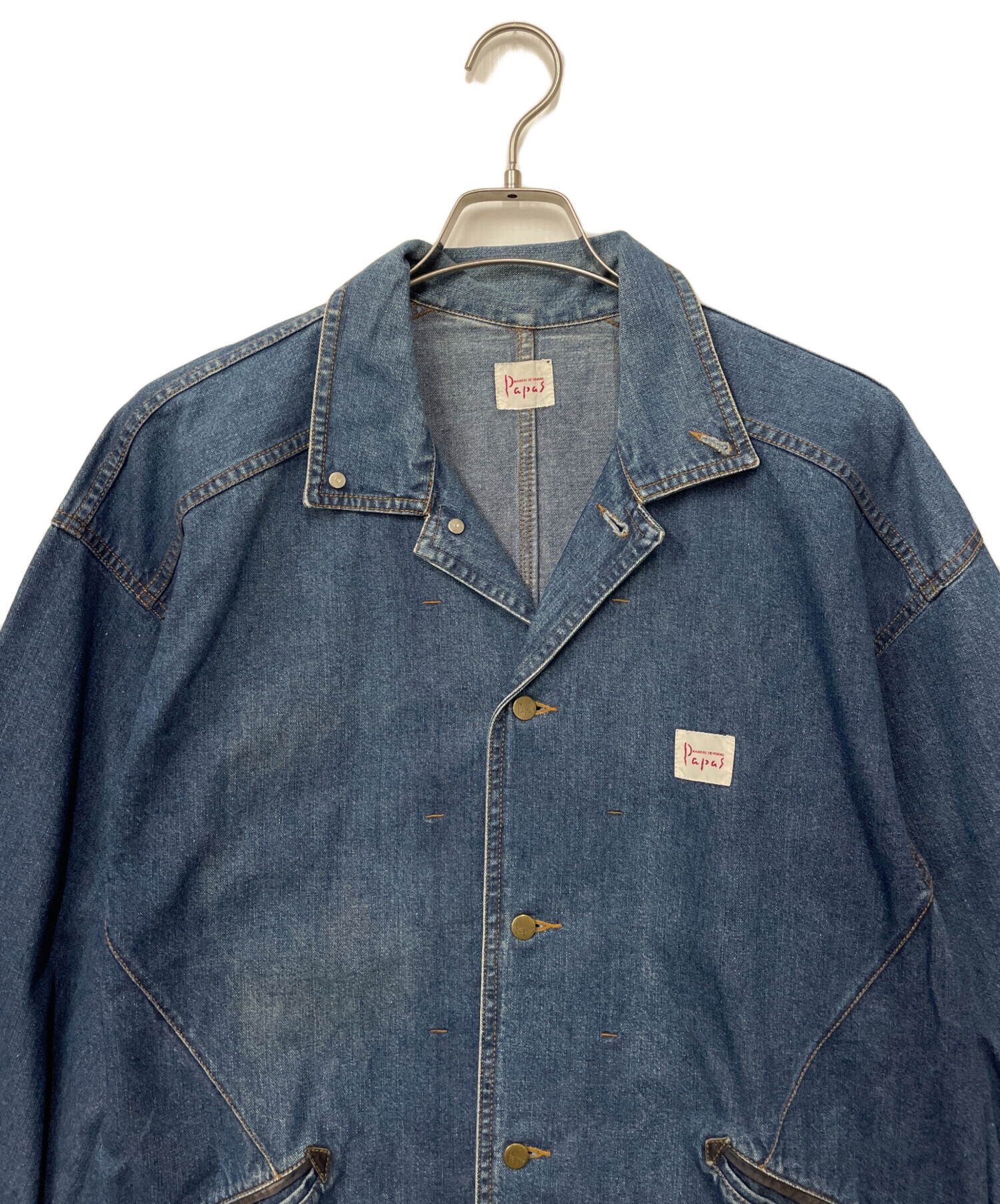 中古・古着通販】PAPAS (パパス) カバーオール ブルー サイズ:M