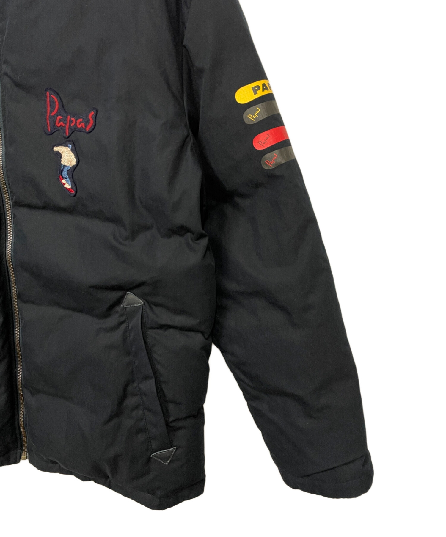 中古・古着通販】PAPAS (パパス) ダウンジャケット ネイビー サイズ:M