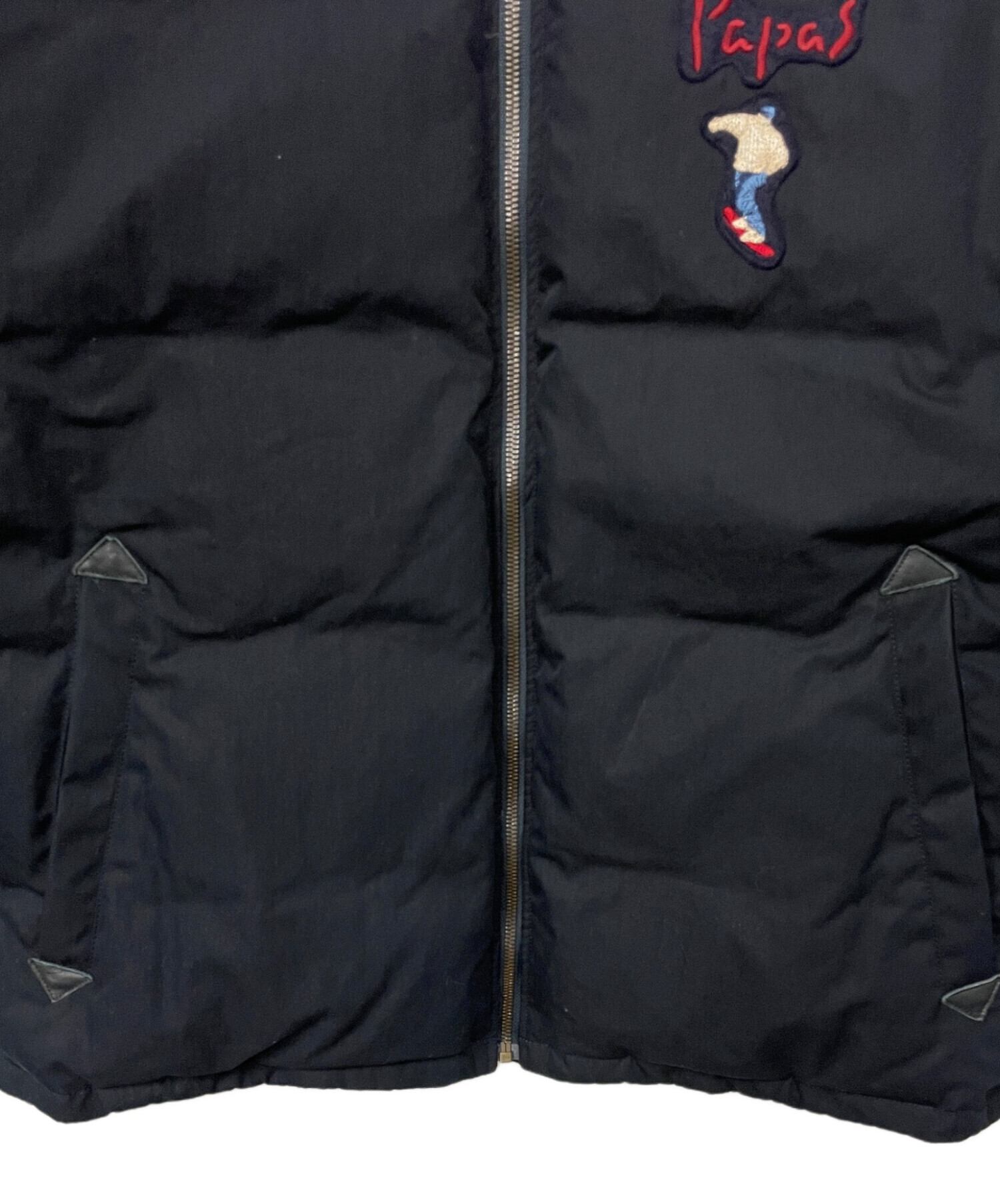 中古・古着通販】PAPAS (パパス) ダウンジャケット ネイビー サイズ:M