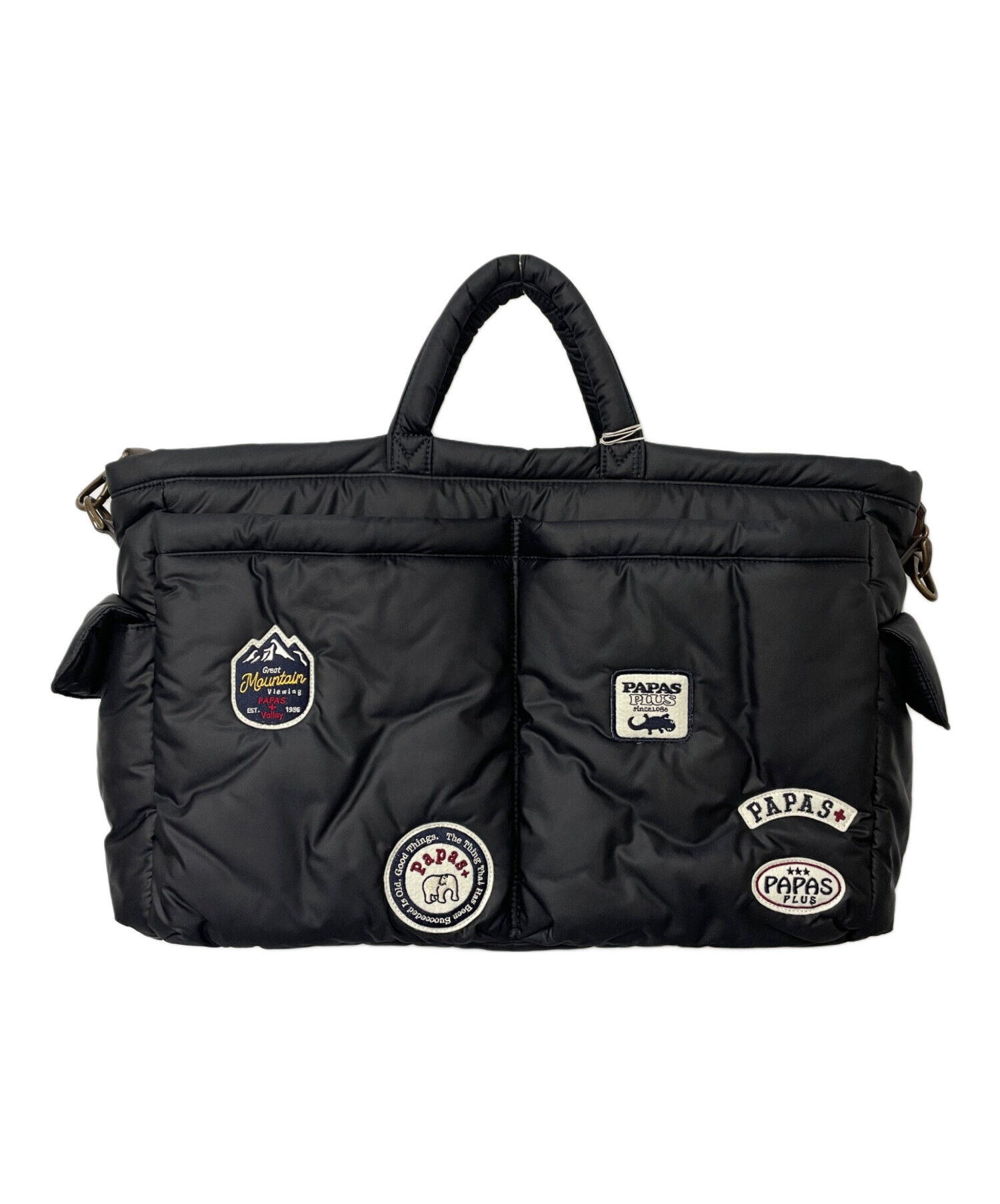 papas　パパスプラス　カートバッグ　黒ブラック 中古・古着通販】PAPAS PLUS (パパスプラス) ビジネスバッグ ブラック