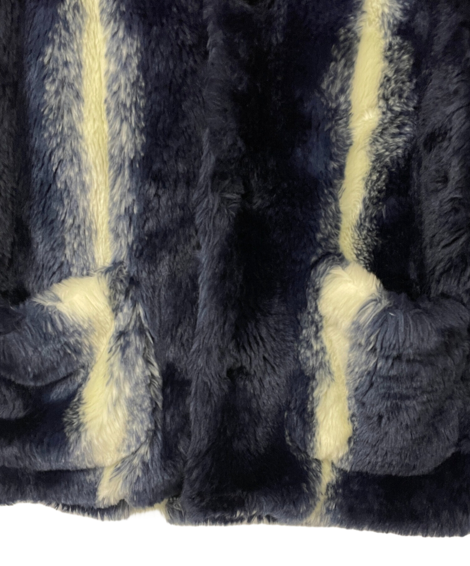 中古・古着通販】CALEE (キャリー) ファージャケット ネイビー