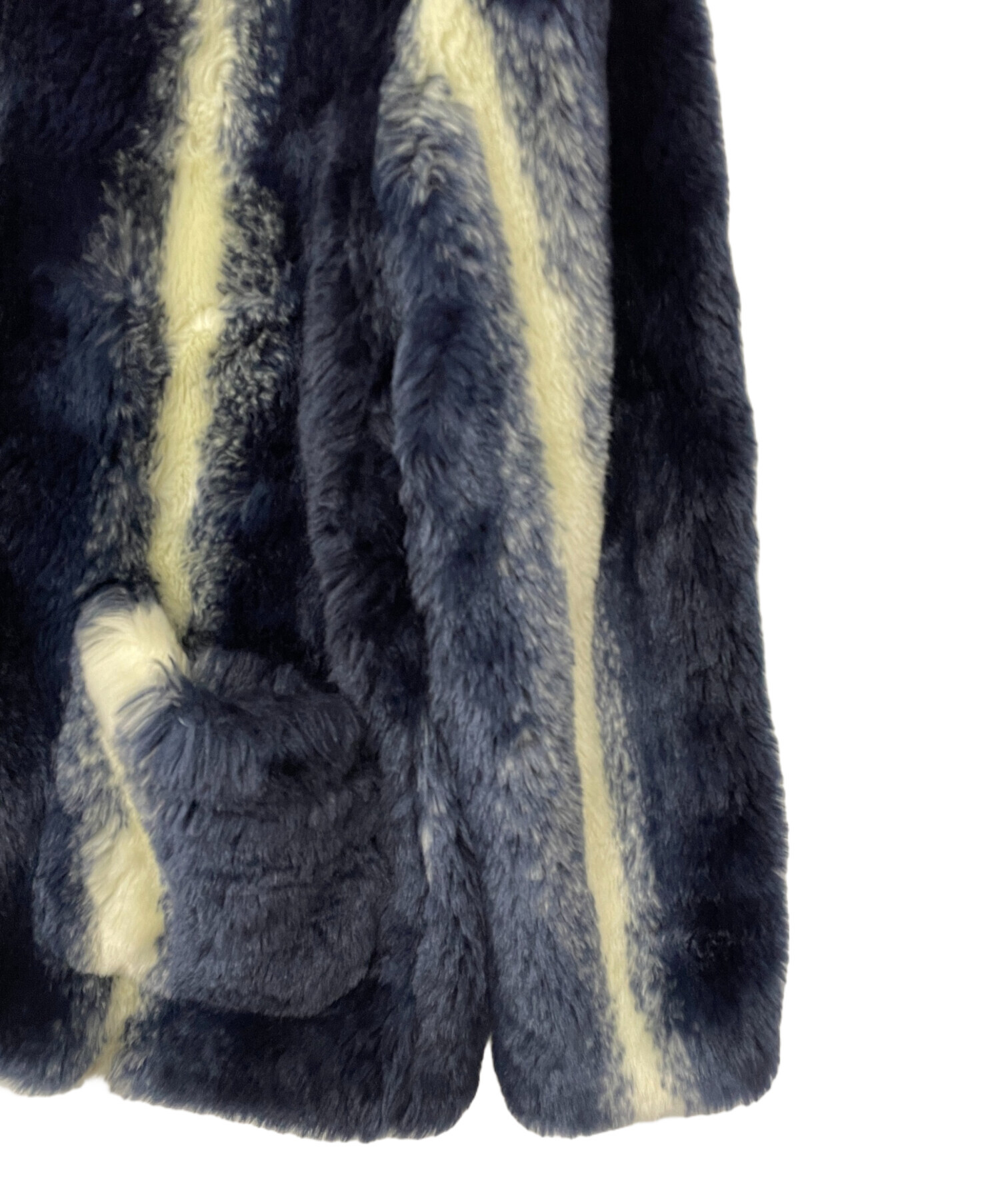 中古・古着通販】CALEE (キャリー) ファージャケット ネイビー