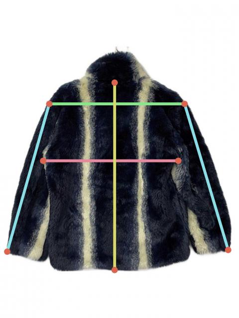 中古・古着通販】CALEE (キャリー) ファージャケット ネイビー