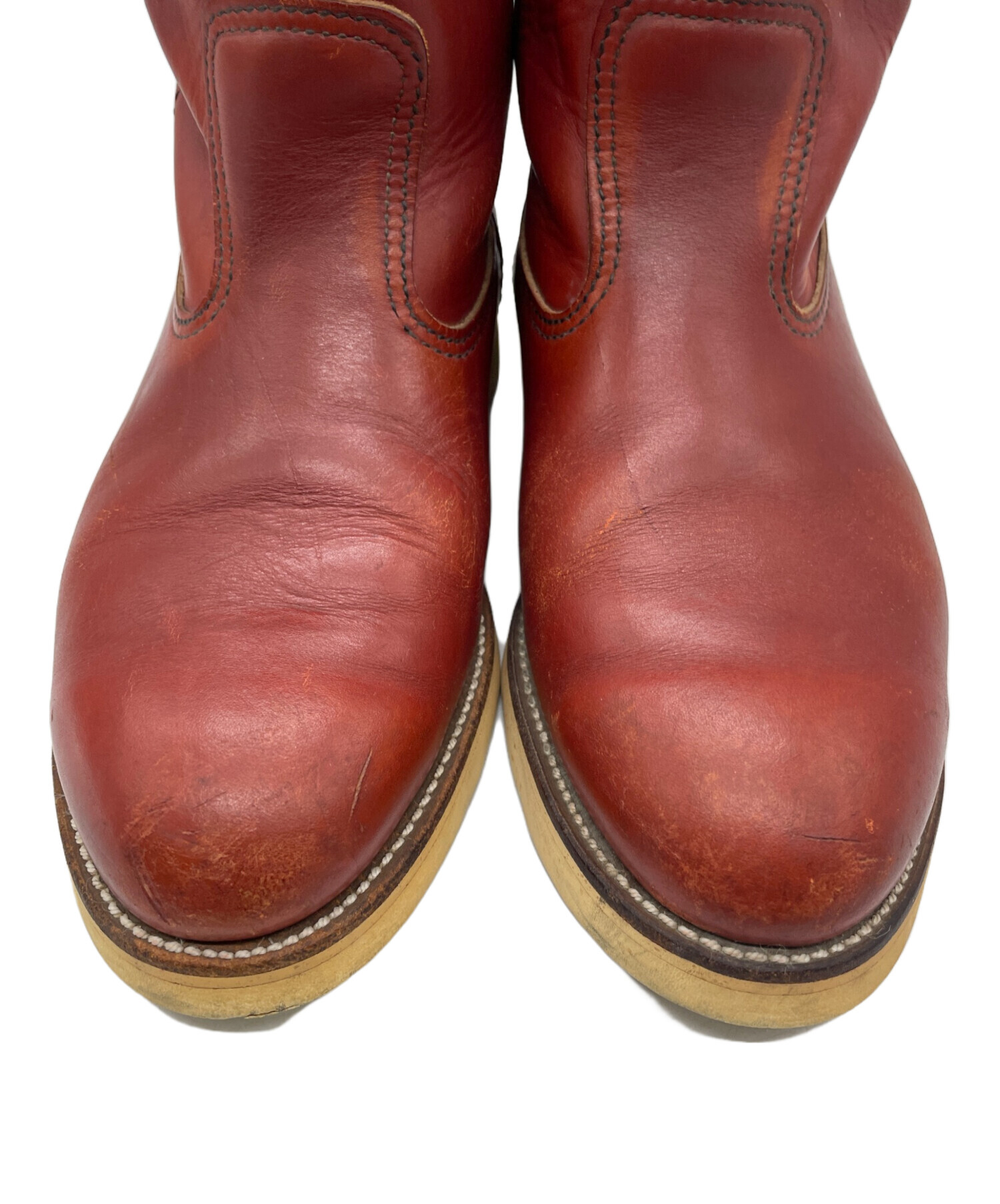 中古・古着通販】RED WING (レッドウィング) ペコスブーツ レッド 中古・古着通販】RED WING (レッドウィング) ペコスブーツ レッド