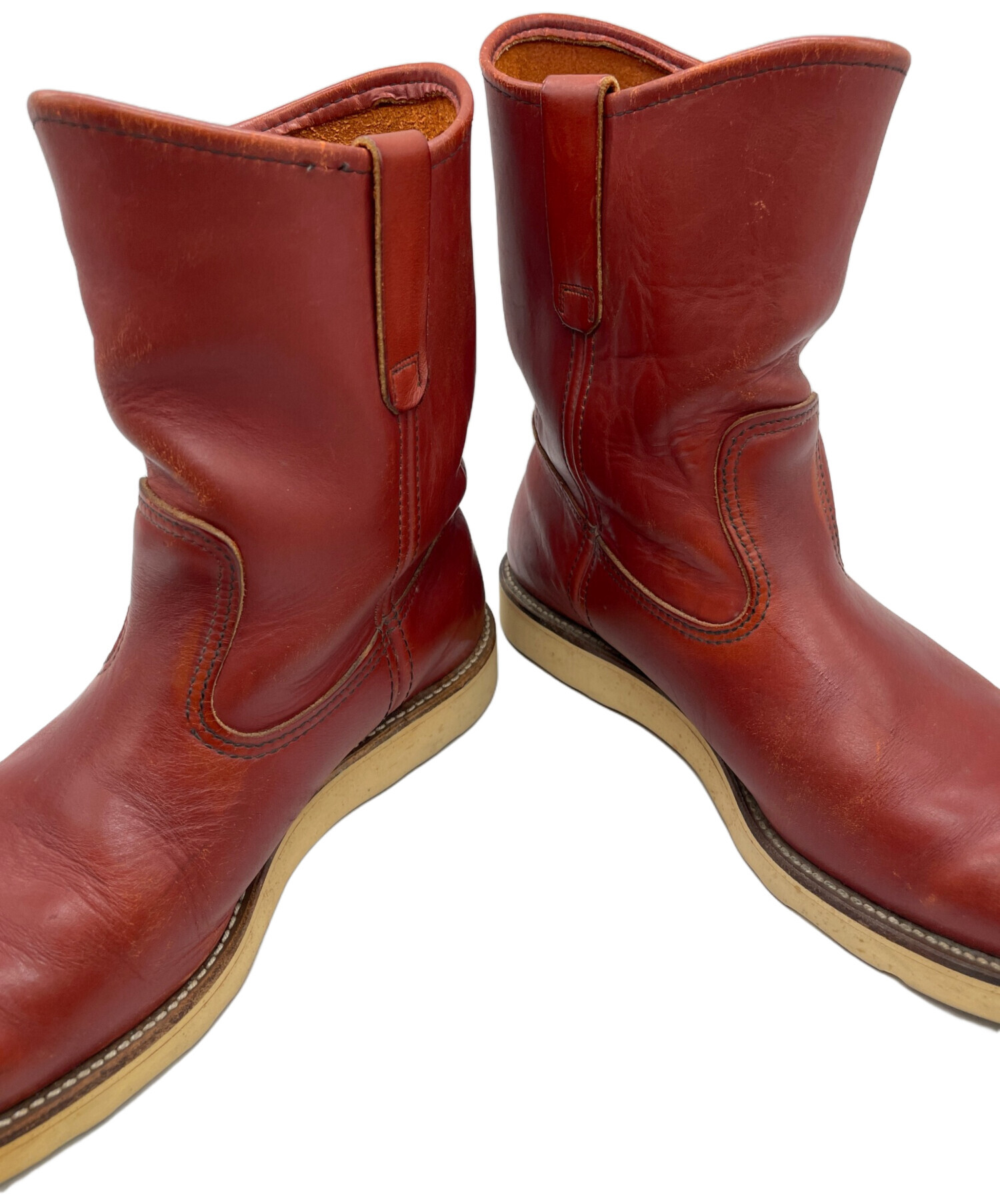 中古・古着通販】RED WING (レッドウィング) ペコスブーツ レッド 中古・古着通販】RED WING (レッドウィング) ペコスブーツ レッド