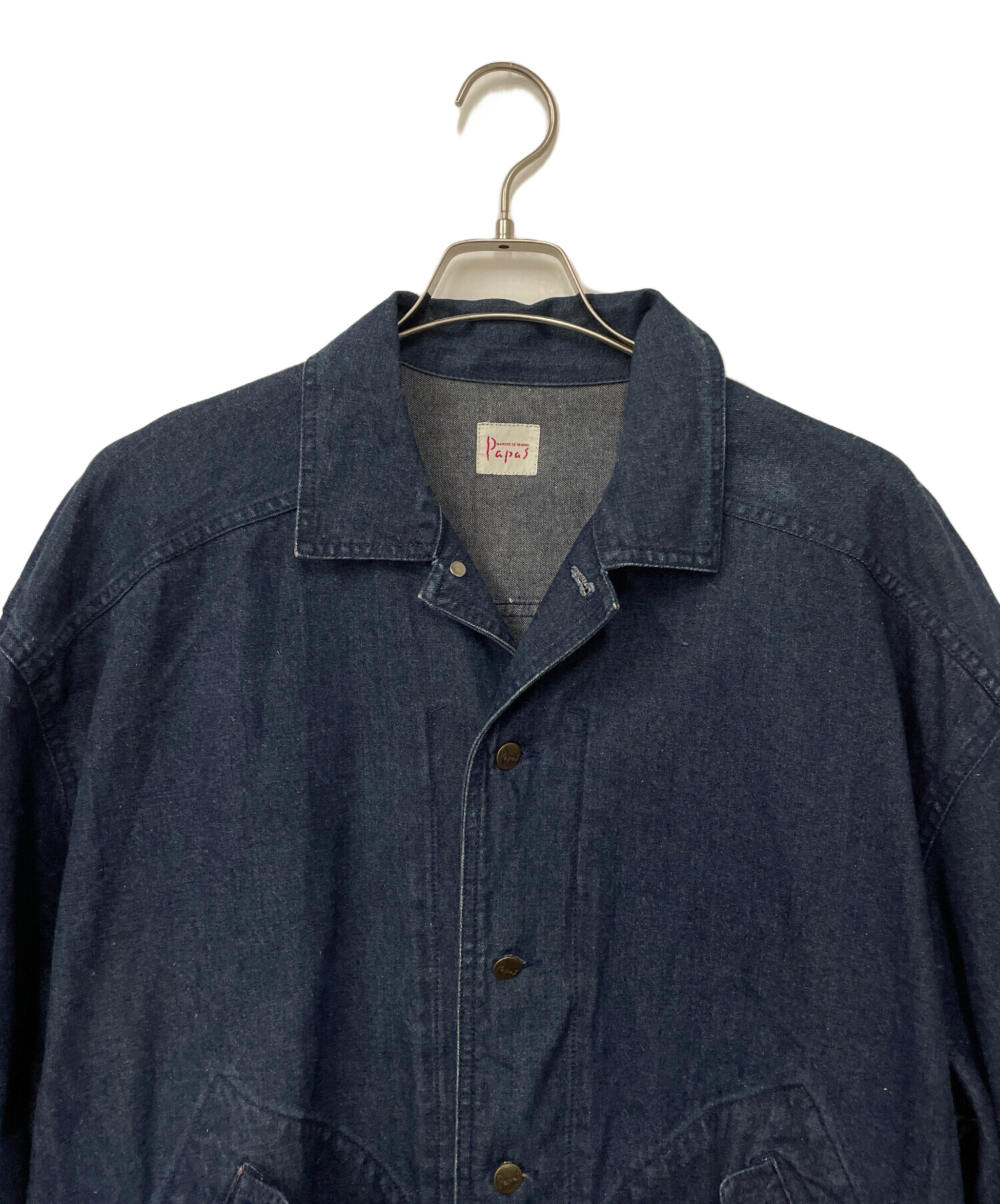 中古・古着通販】PAPAS (パパス) デニムジャケット サイズ:M｜ブランド 