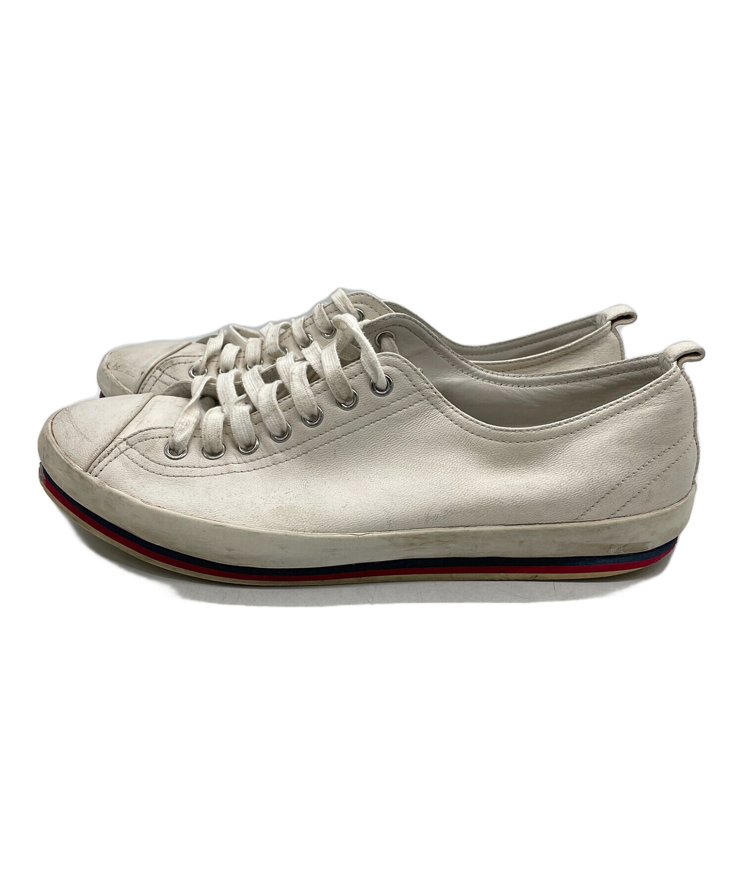 中古・古着通販】PRADA (プラダ) ローカットスニーカー ホワイト 