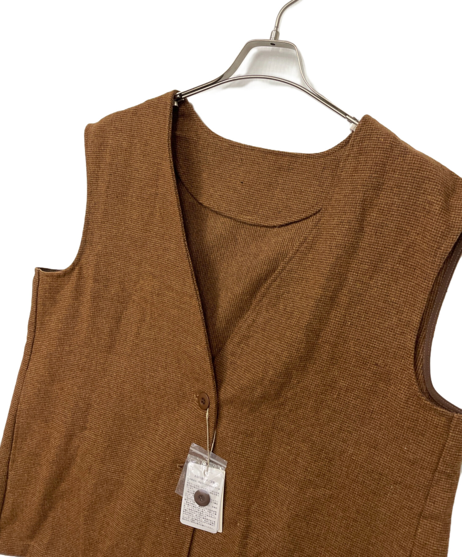 中古・古着通販】OLLUN (オルン) ベスト ブラウン サイズ:Free