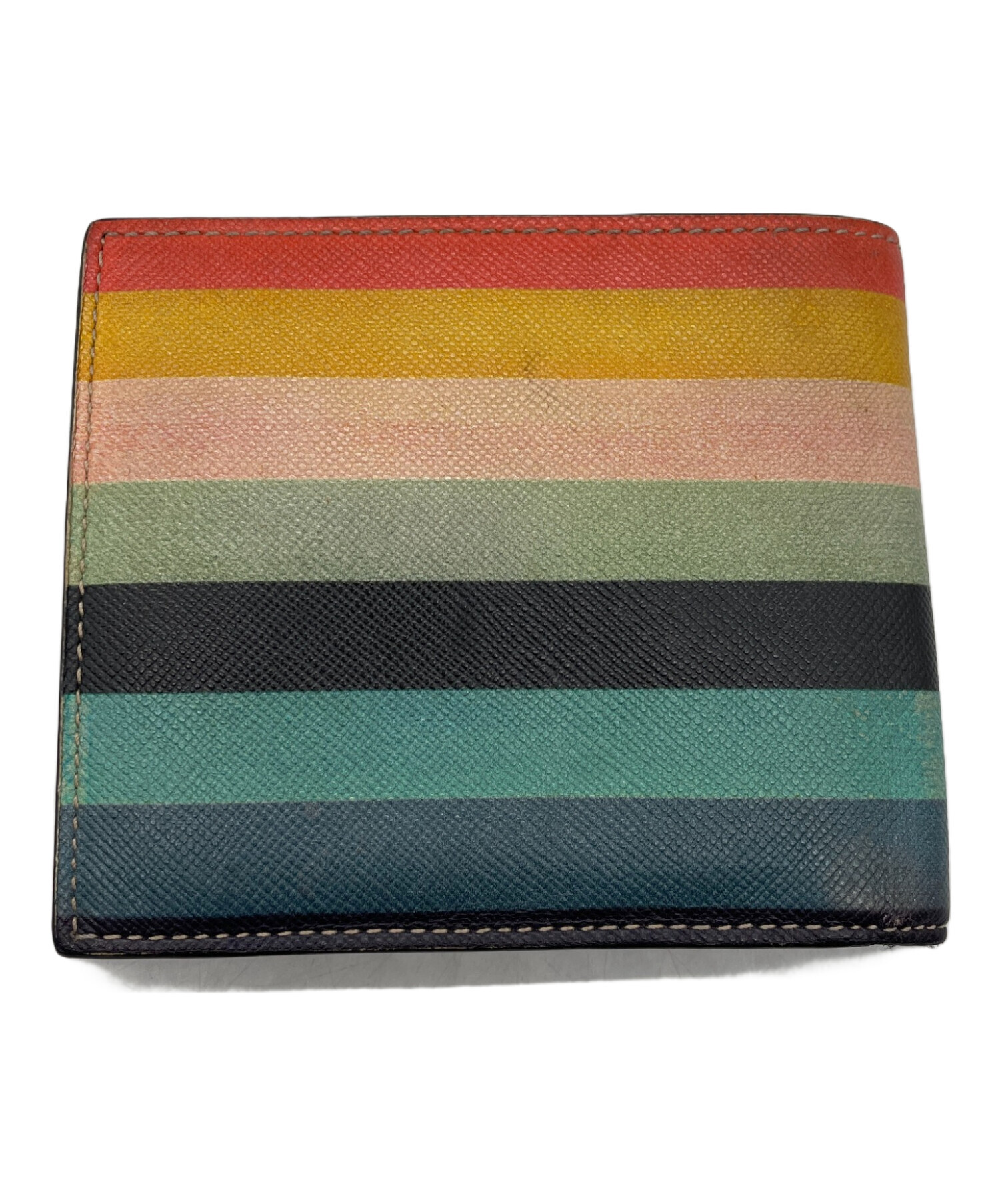 中古・古着通販】PAUL SMITH (ポールスミス) 2つ折り財布 マルチカラー 