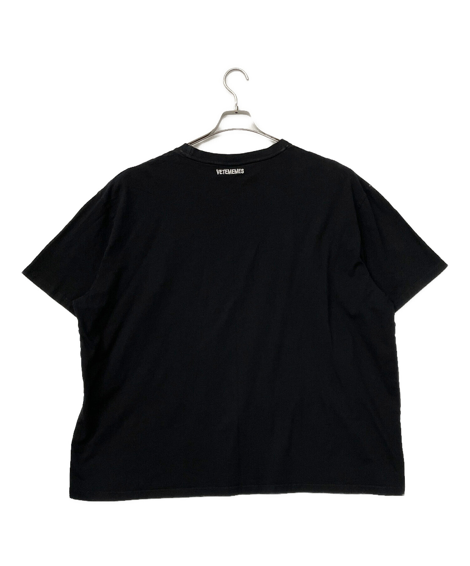 中古・古着通販】VETEMEMES (ヴェトミームス) 半袖Tシャツ ブラック 