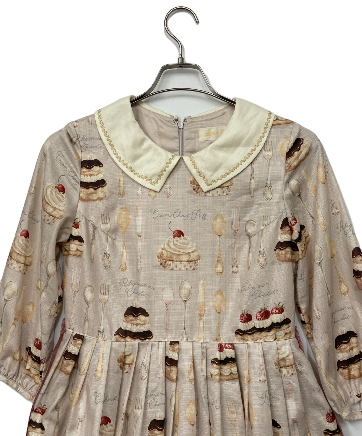 中古・古着通販】Leur Getter (ルルゲッタ) 長袖ワンピース ピンク