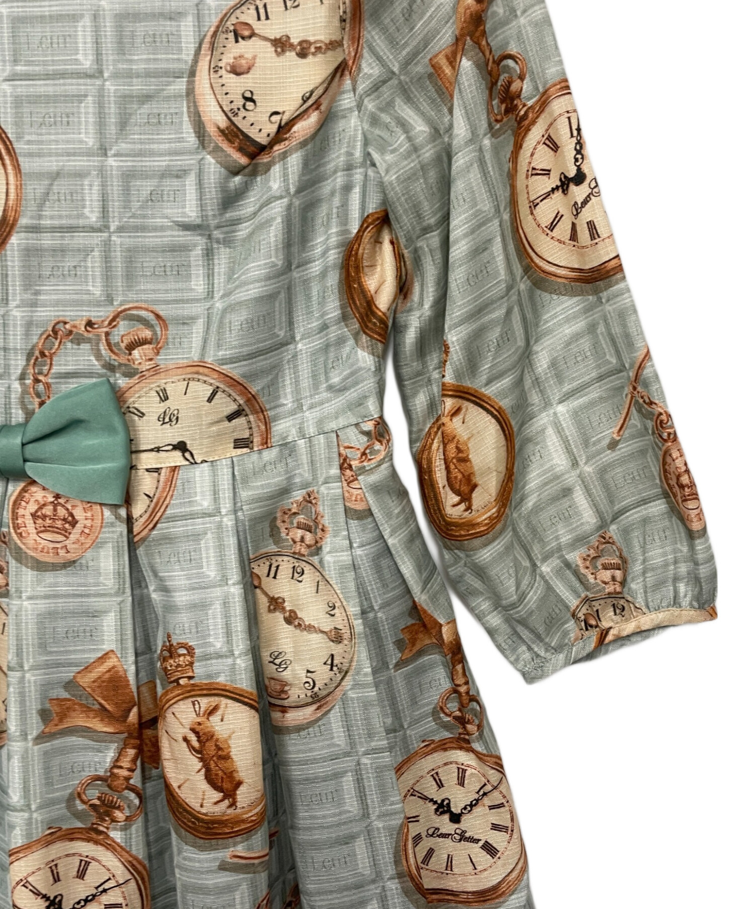 Leur Getterワンピース(おまけ付き) 中古・古着通販】Leur Getter (ルルゲッタ) 長袖ワンピース グリーン