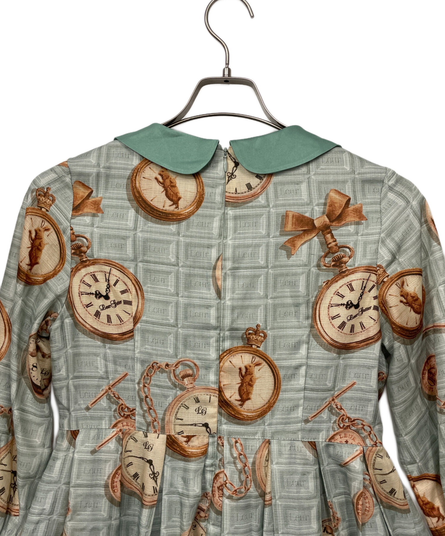 中古・古着通販】Leur Getter (ルルゲッタ) 長袖ワンピース グリーン