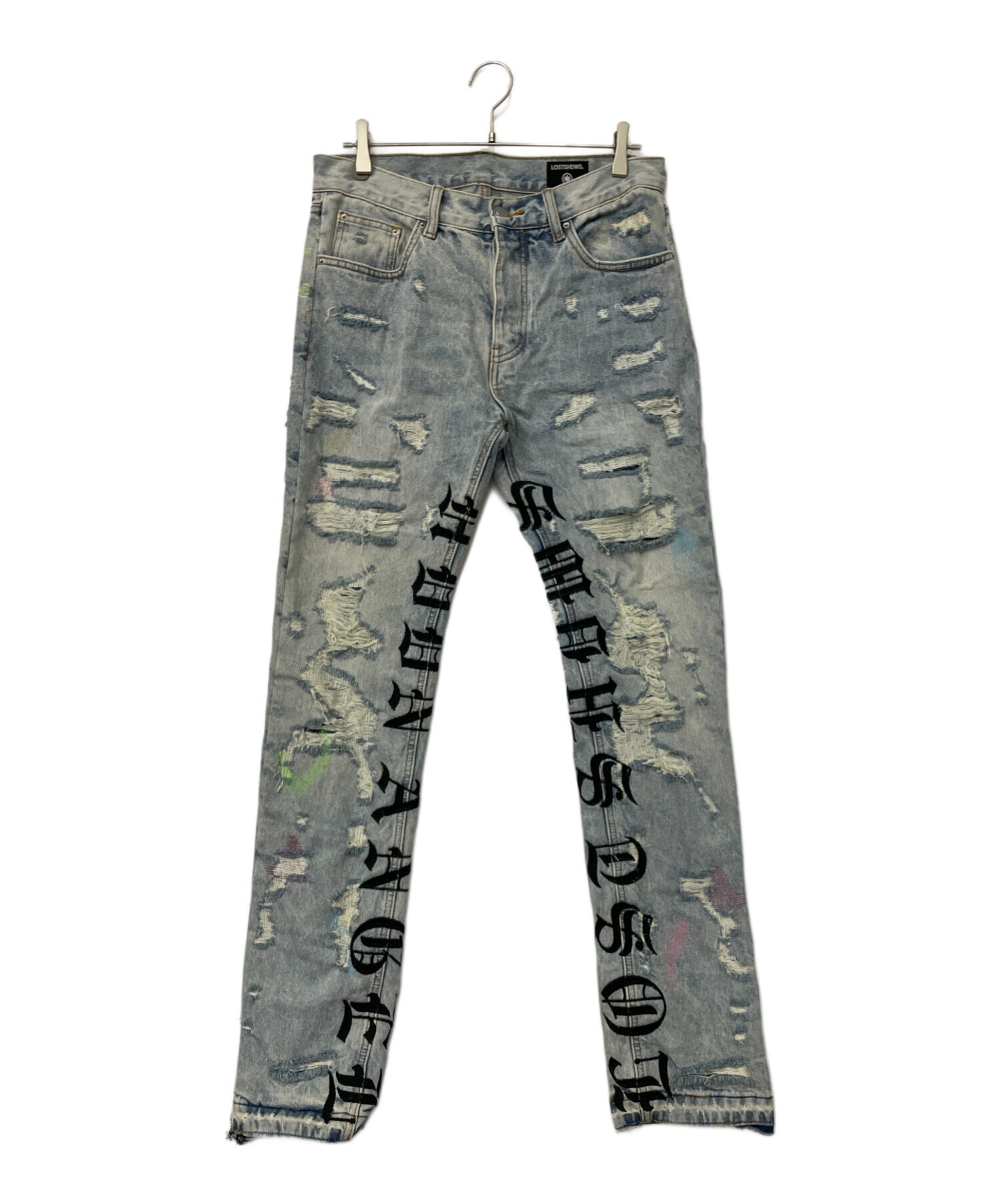 中古・古着通販】LOSTSHDWS (ロストシャドーズ) デニムダメージパンツ