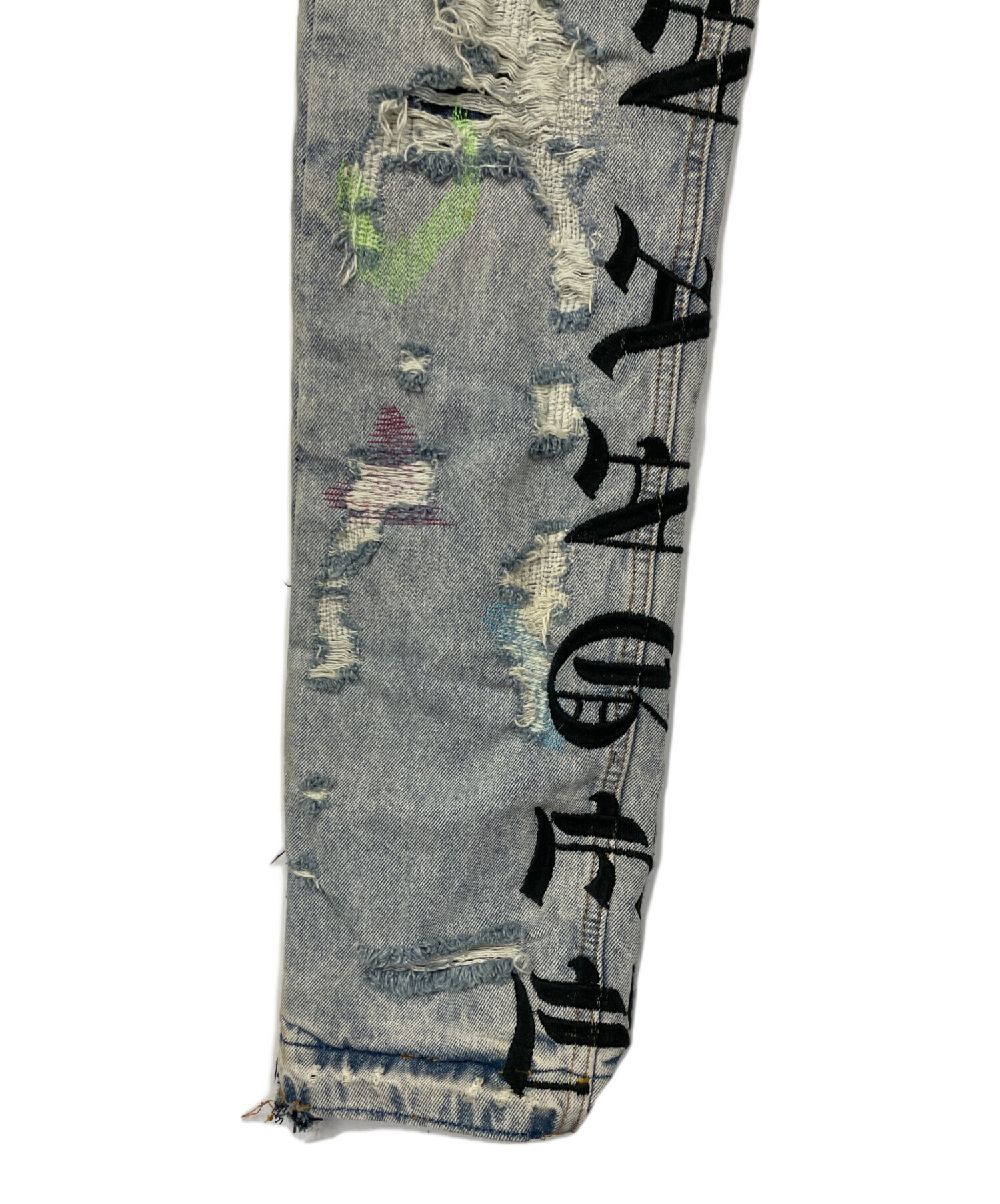 中古・古着通販】LOSTSHDWS (ロストシャドーズ) デニムダメージパンツ