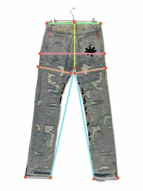 中古・古着通販】LOSTSHDWS (ロストシャドーズ) デニムダメージパンツ