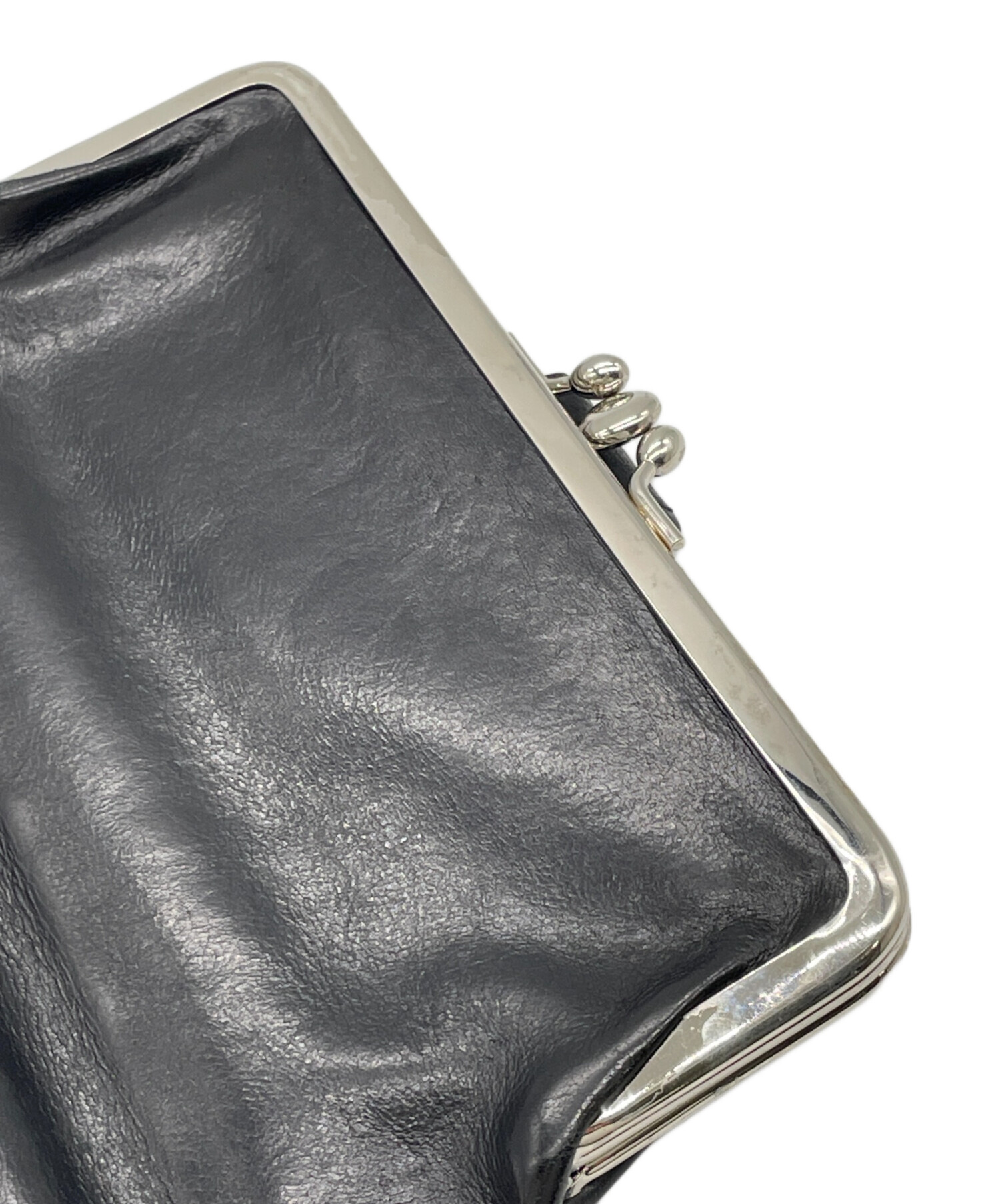 中古・古着通販】Y's (ワイズ) がま口財布 ブラック｜ブランド・古着