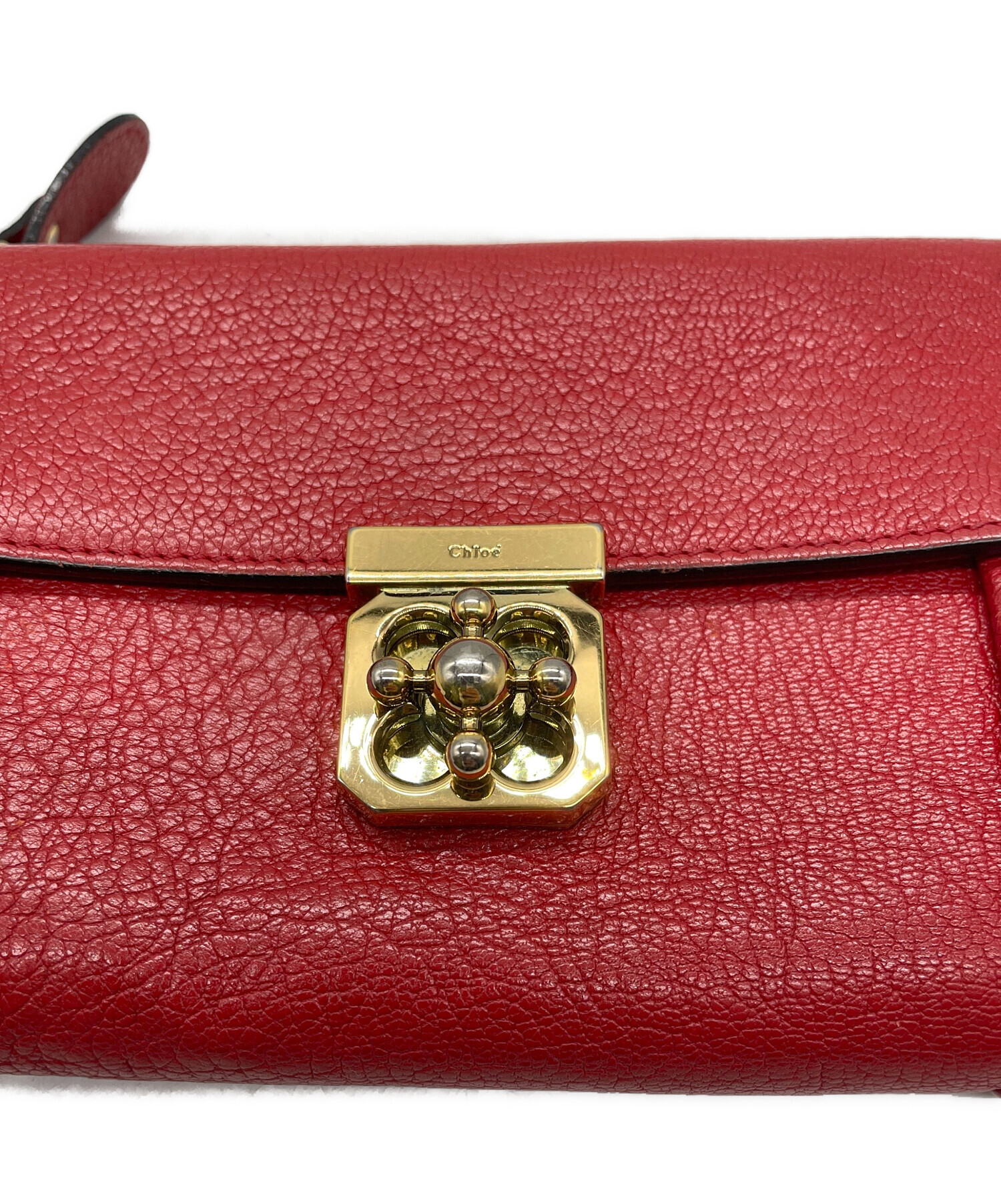 中古・古着通販】Chloe (クロエ) 長財布 レッド｜ブランド・古着通販