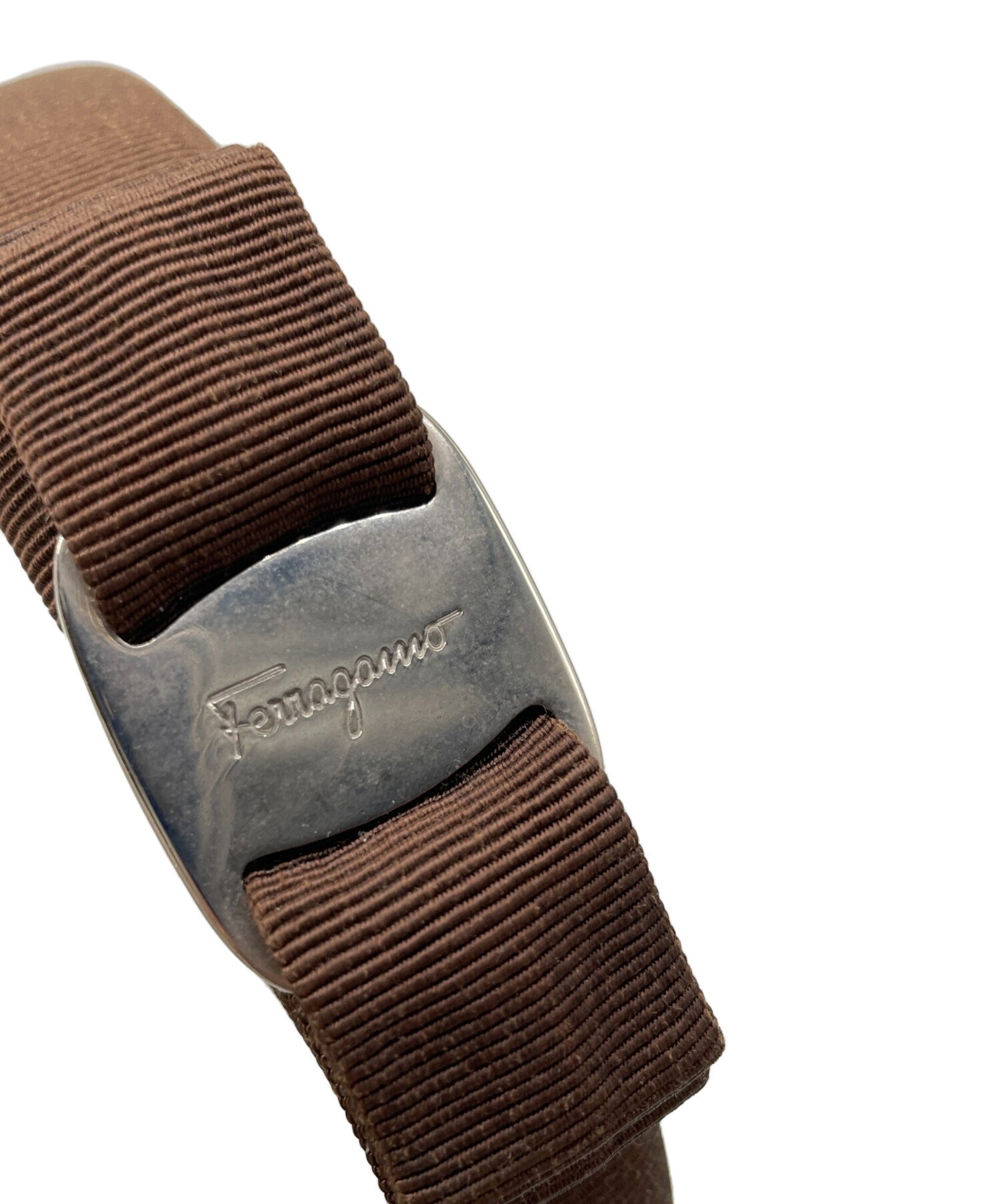 中古・古着通販】Ferragamo (フェラガモ) カチューシャ ブラウン