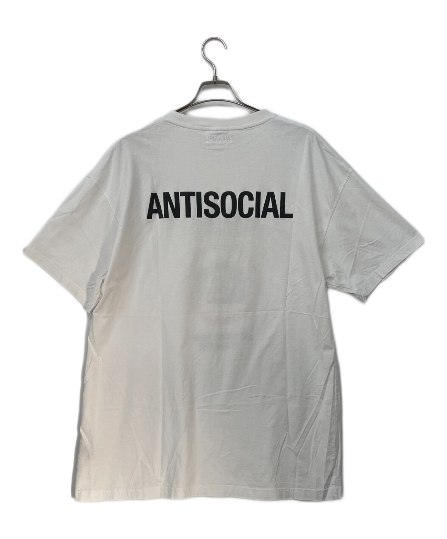 1円出品 vetements tシャツ ヴェトモン リバース アナーキー T シャツ ⁄ デニムに! (VETEMENTS⁄T