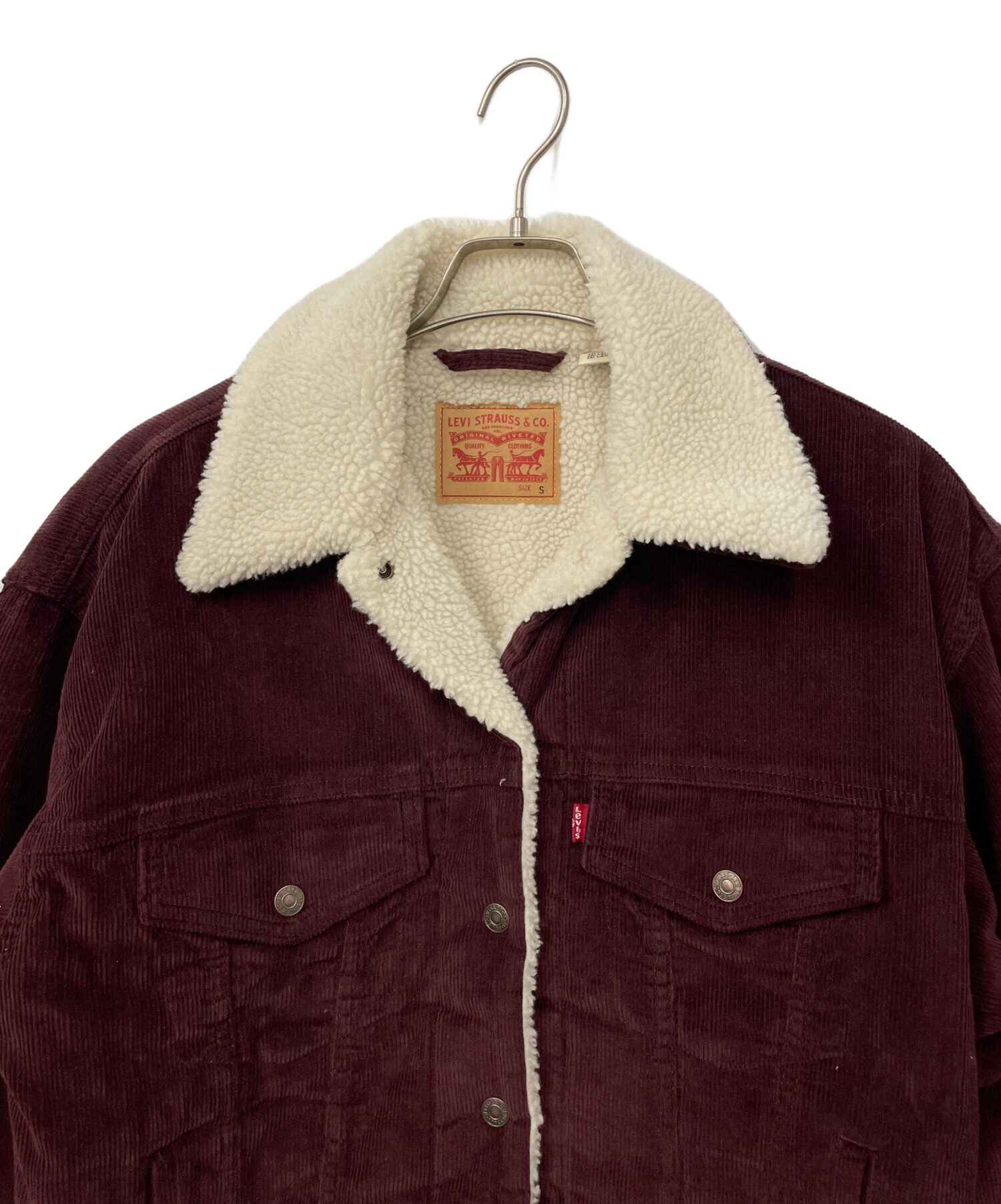 中古・古着通販】LEVI'S (リーバイス) 裏ボアジャケット ワインレッド