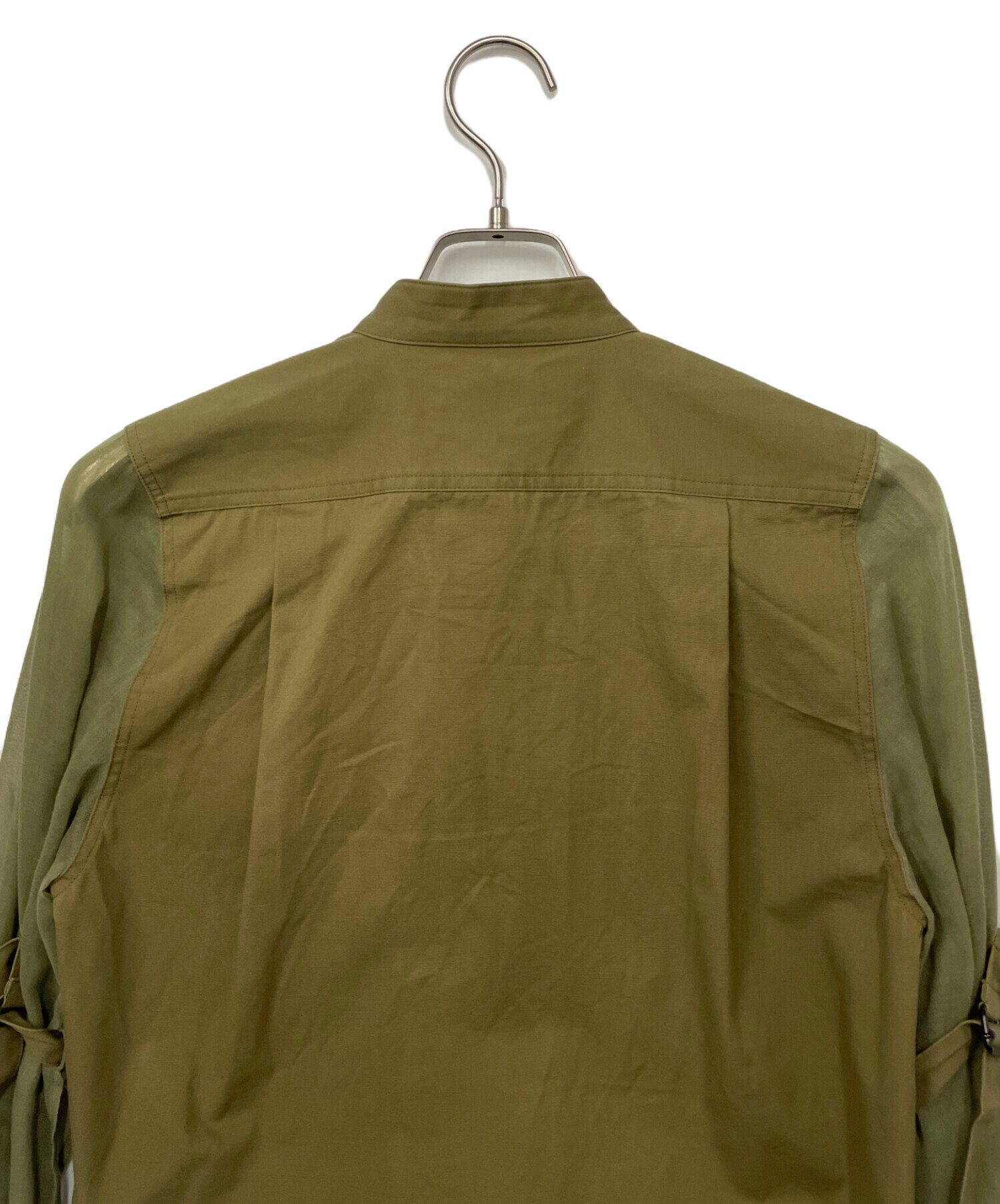 中古・古着通販】HYKE (ハイク) ミリタリーシャツ オリーブ サイズ:1 