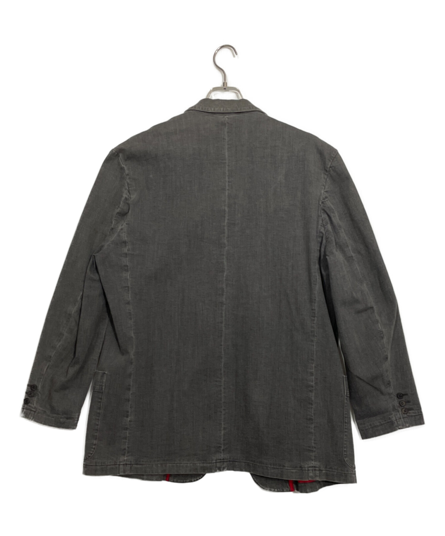 【Papas】パパス リネン100% グレー系 ジャケット 紳士服 Lサイズ 中古・古着通販】PAPAS (パパス) テーラードジャケット グレー サイズ