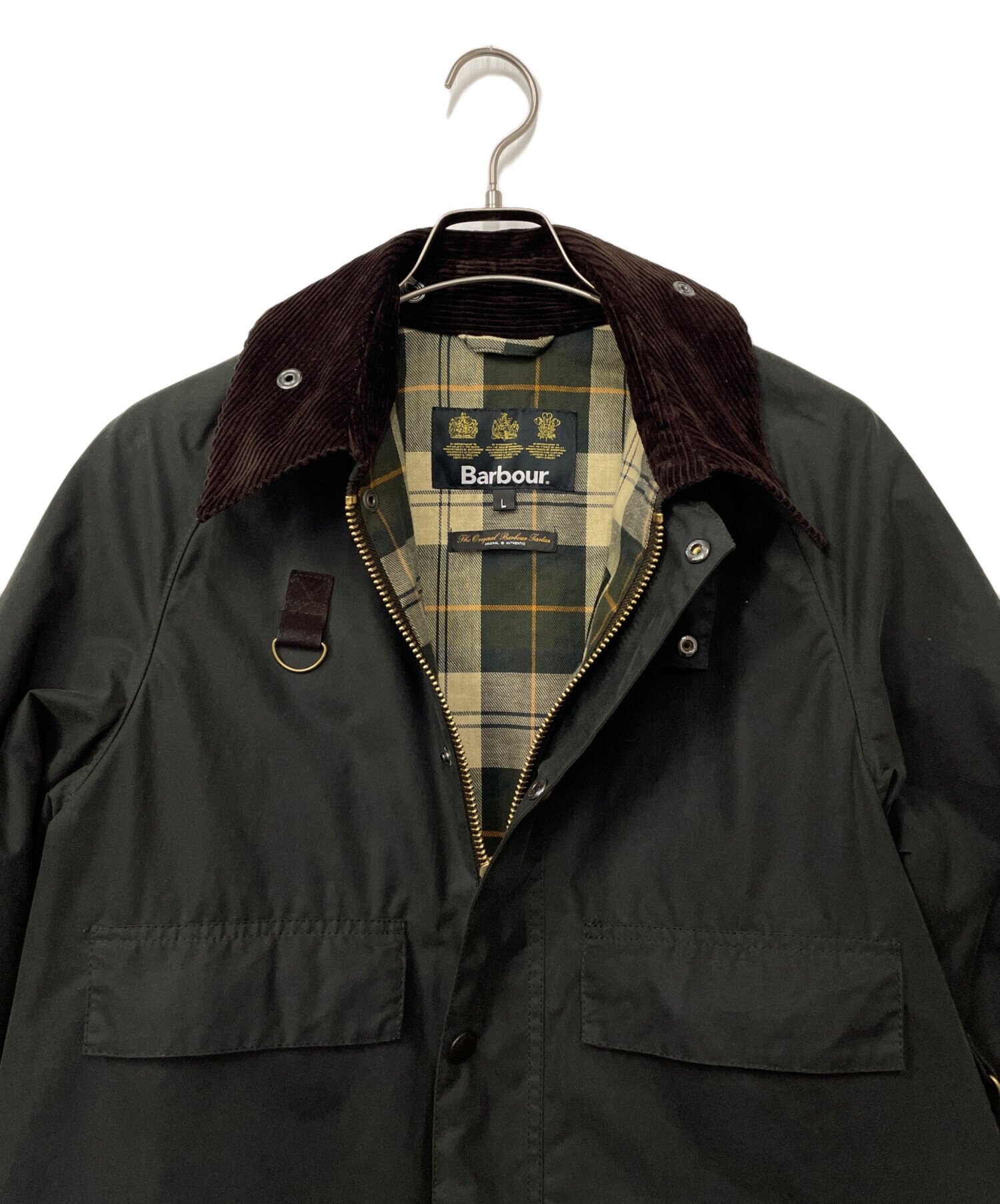 中古・古着通販】Barbour (バブアー) ショート丈オイルドジャケット 