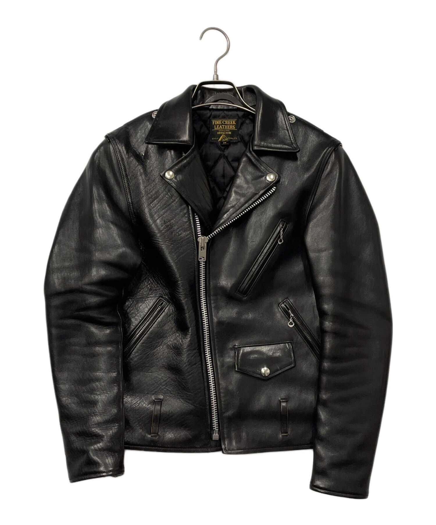 fine creek leather レザージャケット　革ジャン　ライダース 中古・古着通販】FINE CREEK LEATHERS (ファインクリーク