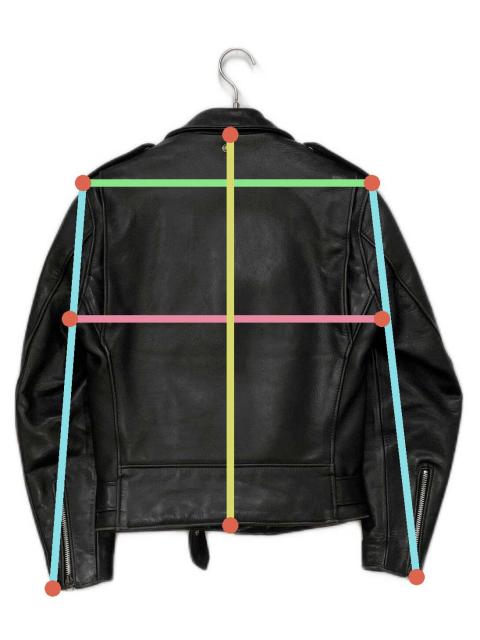 中古・古着通販】Schott (ショット) レザーライダースジャケット