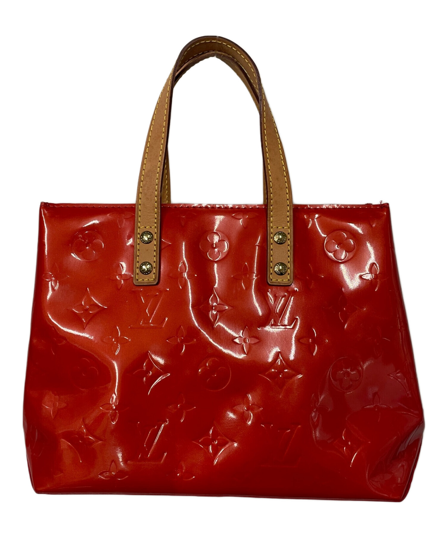 Louis Vuitton 赤 トートバッグ 中古・古着通販】LOUIS VUITTON (ルイ ヴィトン) ミニトートバッグ