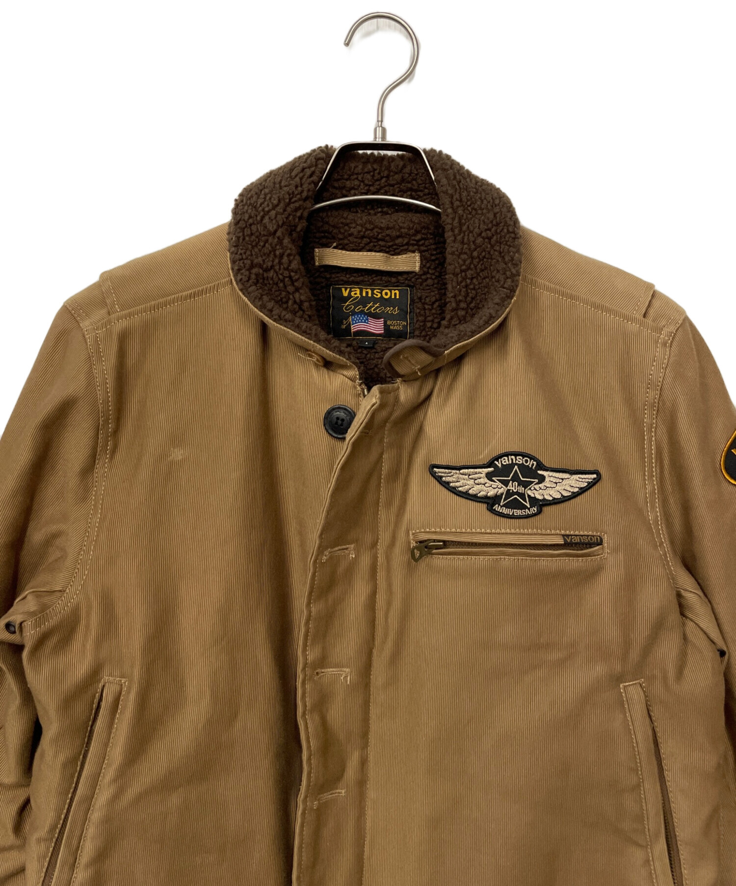 中古・古着通販】VANSON (バンソン) N-1 裏ボアデッキジャケット