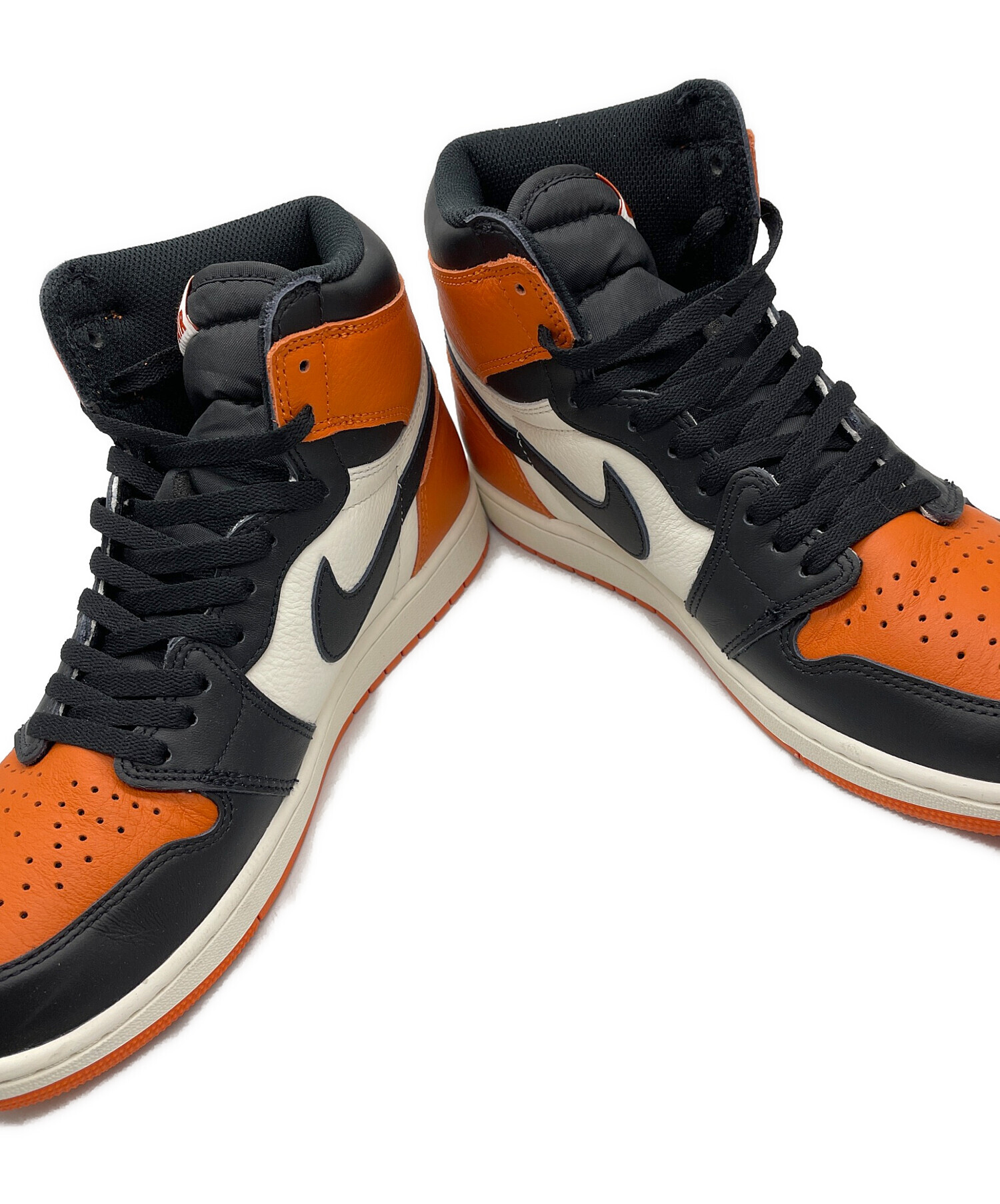 ビンテージNIKE ブラック/オレンジ スパイク ハイカット 中古・古着通販】NIKE (ナイキ) ハイカットスニーカー オレンジ