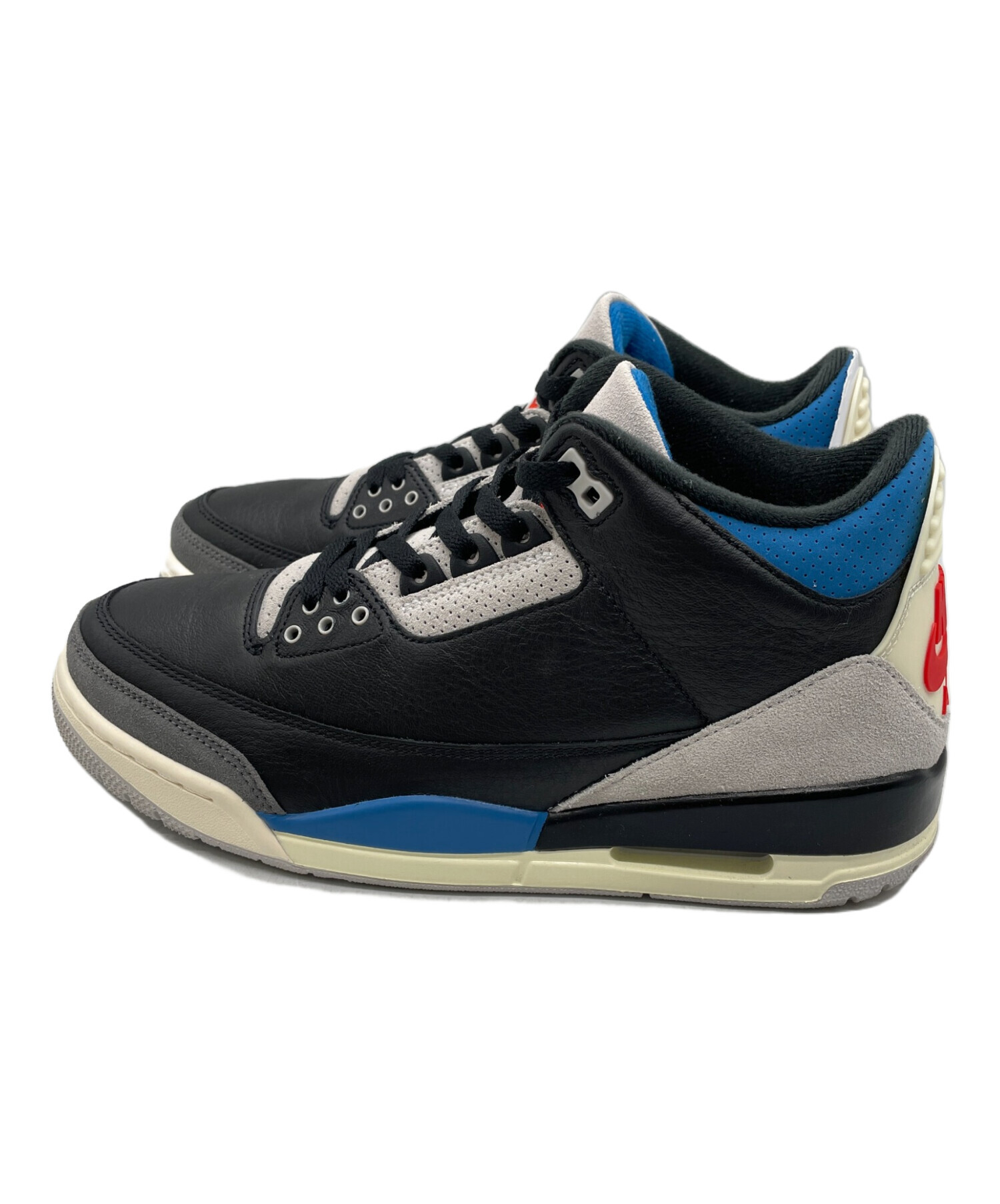 中古・古着通販】NIKE (ナイキ) ハイカットスニーカー ブラック×ブルー 