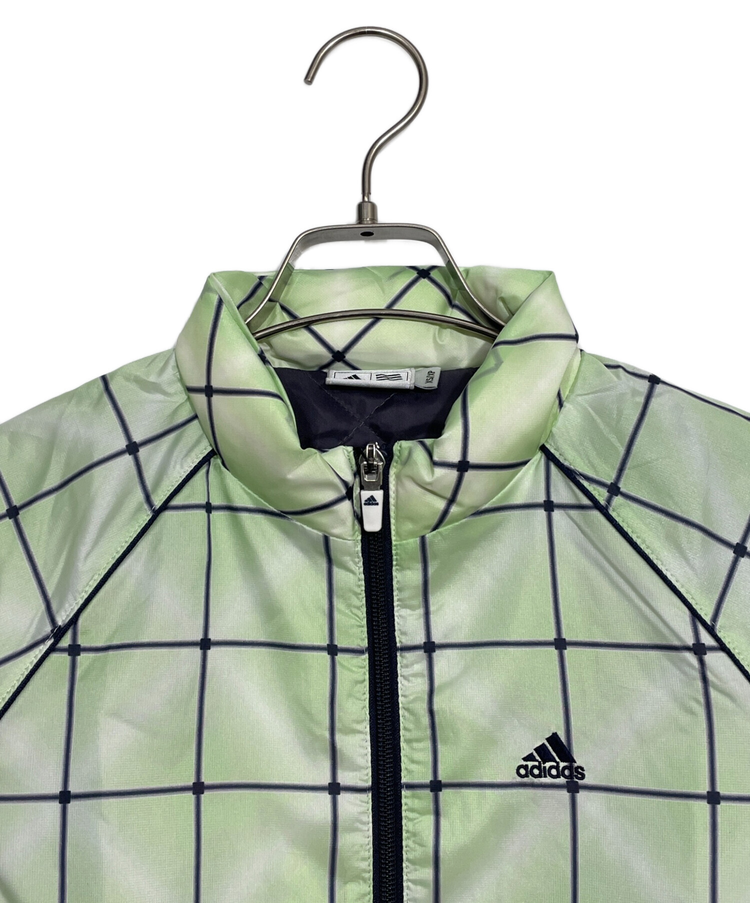 中古・古着通販】adidas (アディダス) ダウンジャケット 黄緑 サイズ