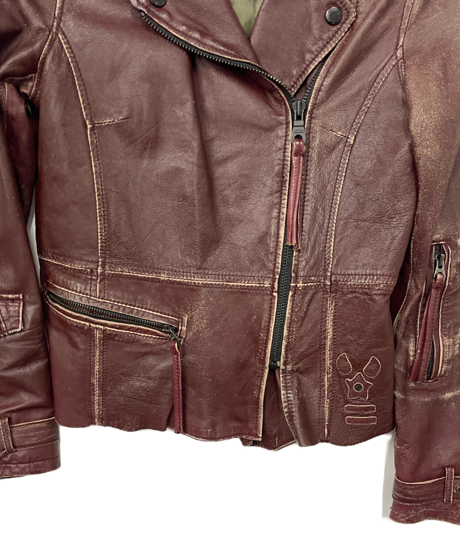 中古・古着通販】AVIREX (アヴィレックス) レザージャケット ブラウン