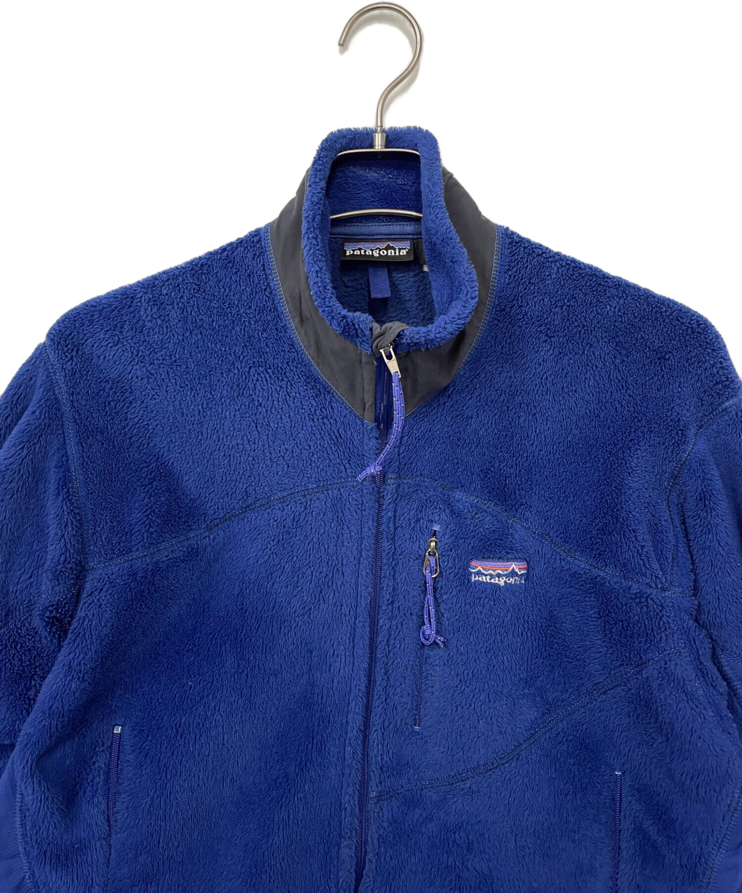 patagonia フリース裏地 ジャケット M 青 中古・古着通販】Patagonia (パタゴニア) フリースジャケット ネイビー