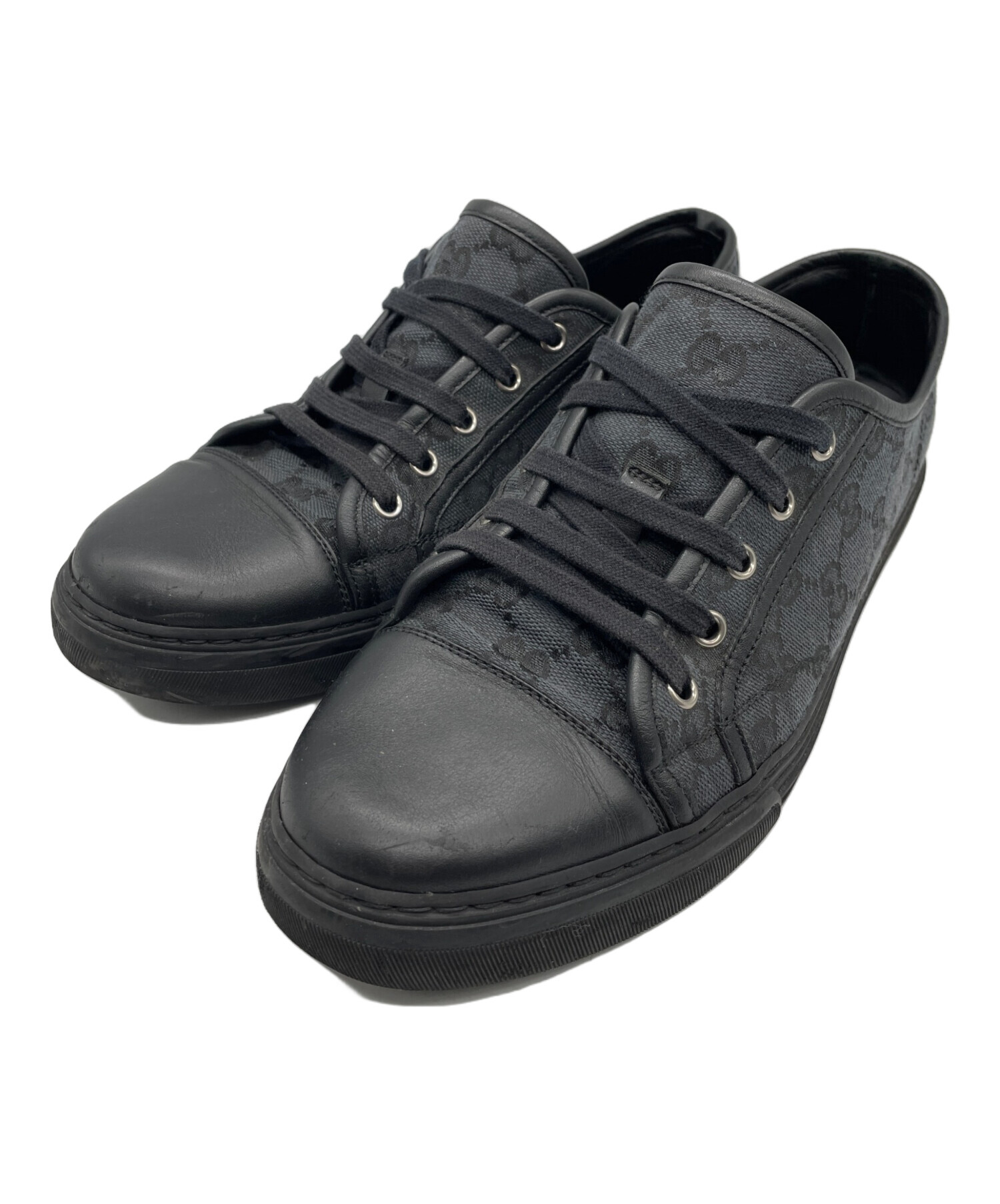 中古・古着通販】GUCCI (グッチ) スニーカー ブラック サイズ:26.5 