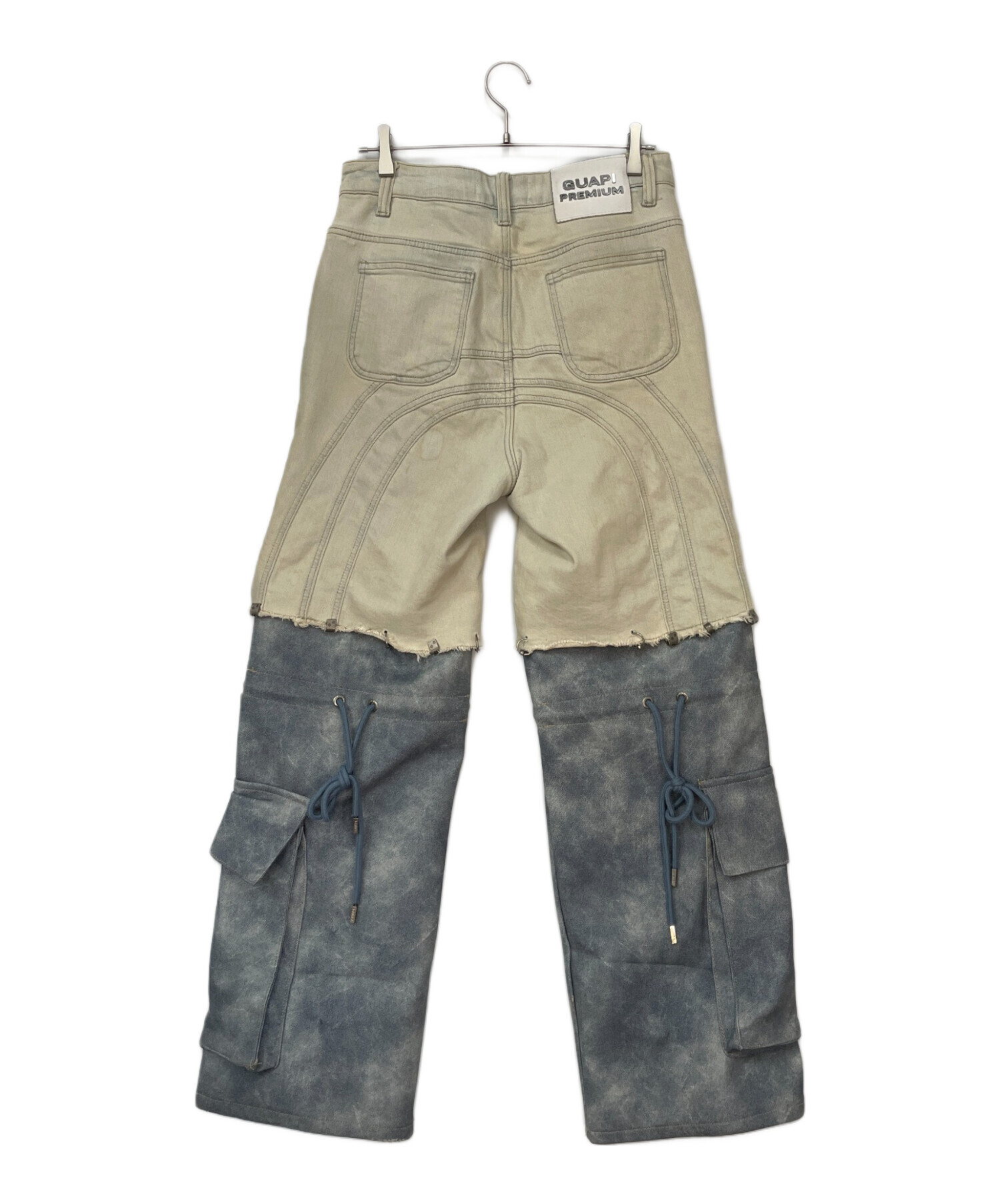 中古・古着通販】GUAPI (グアピ) コンバーチブルデニムパンツ ブルー