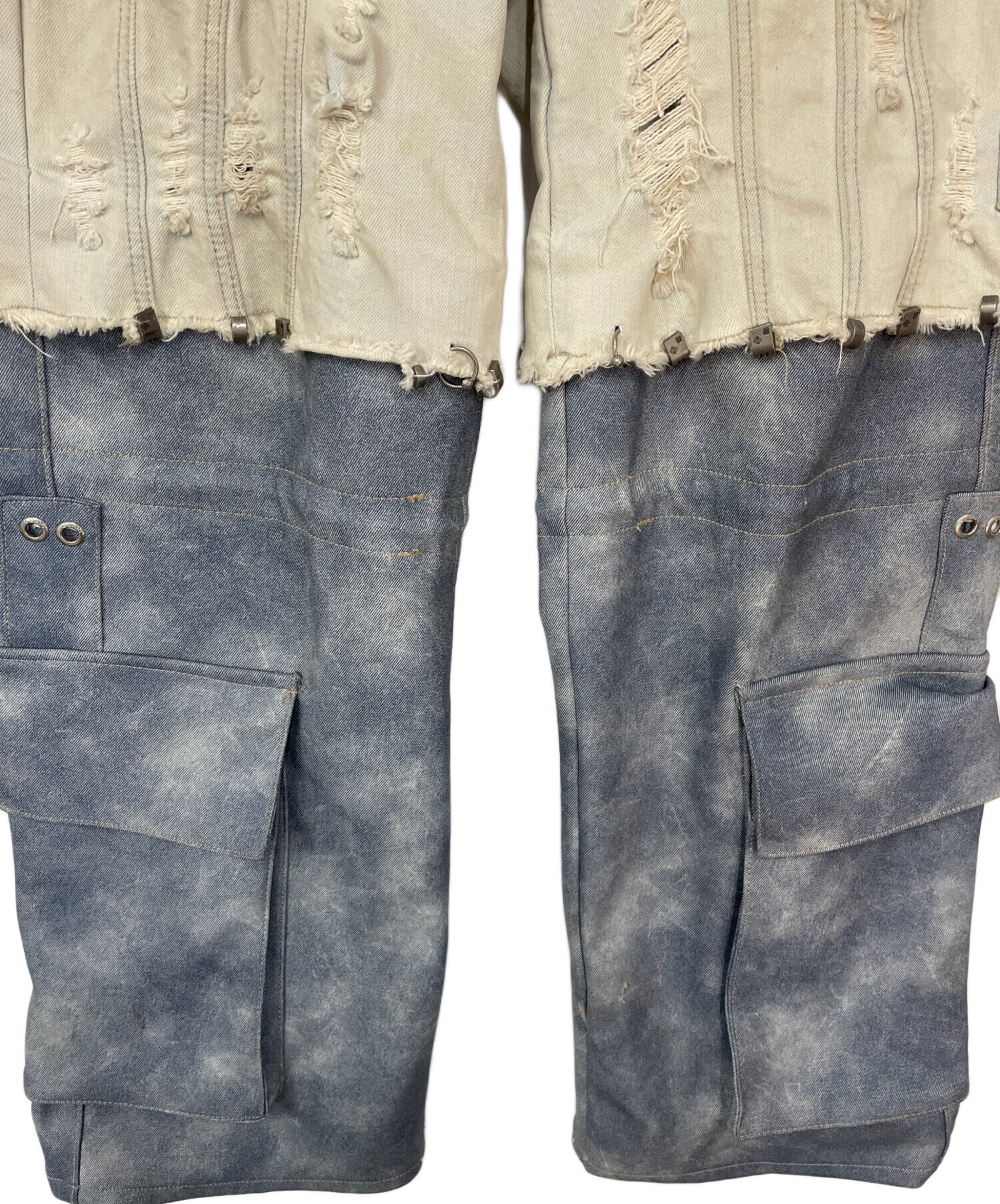 中古・古着通販】GUAPI (グアピ) コンバーチブルデニムパンツ ブルー