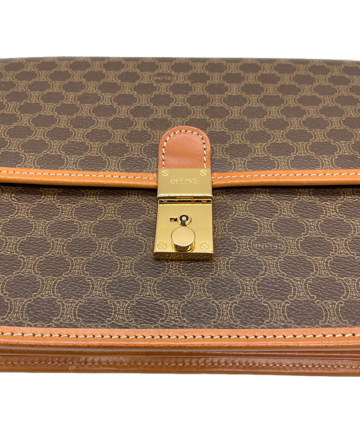 中古・古着通販】CELINE (セリーヌ) クラッチバッグ ブラウン