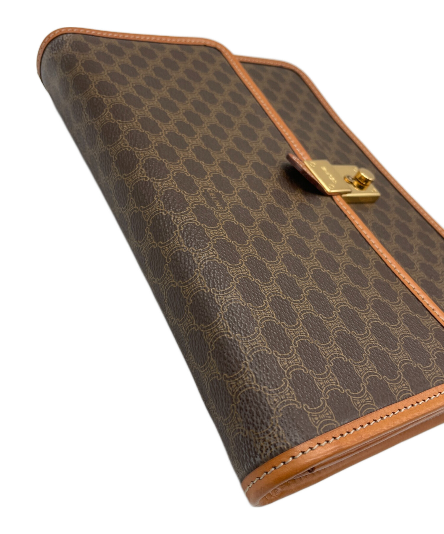 中古・古着通販】CELINE (セリーヌ) クラッチバッグ ブラウン