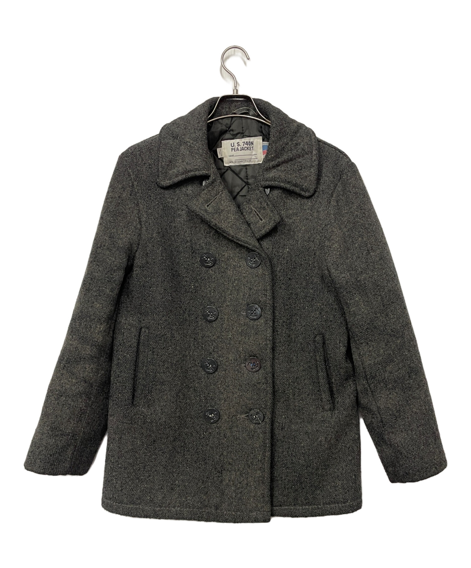 中古・古着通販】Schott (ショット) Pコート グレー サイズ:36