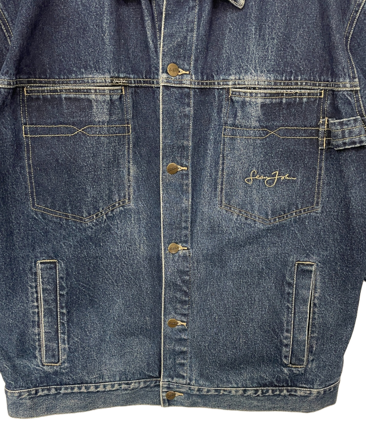 中古・古着通販】SEAN JOHN (ショーンジョン) デニムジャケット ブルー