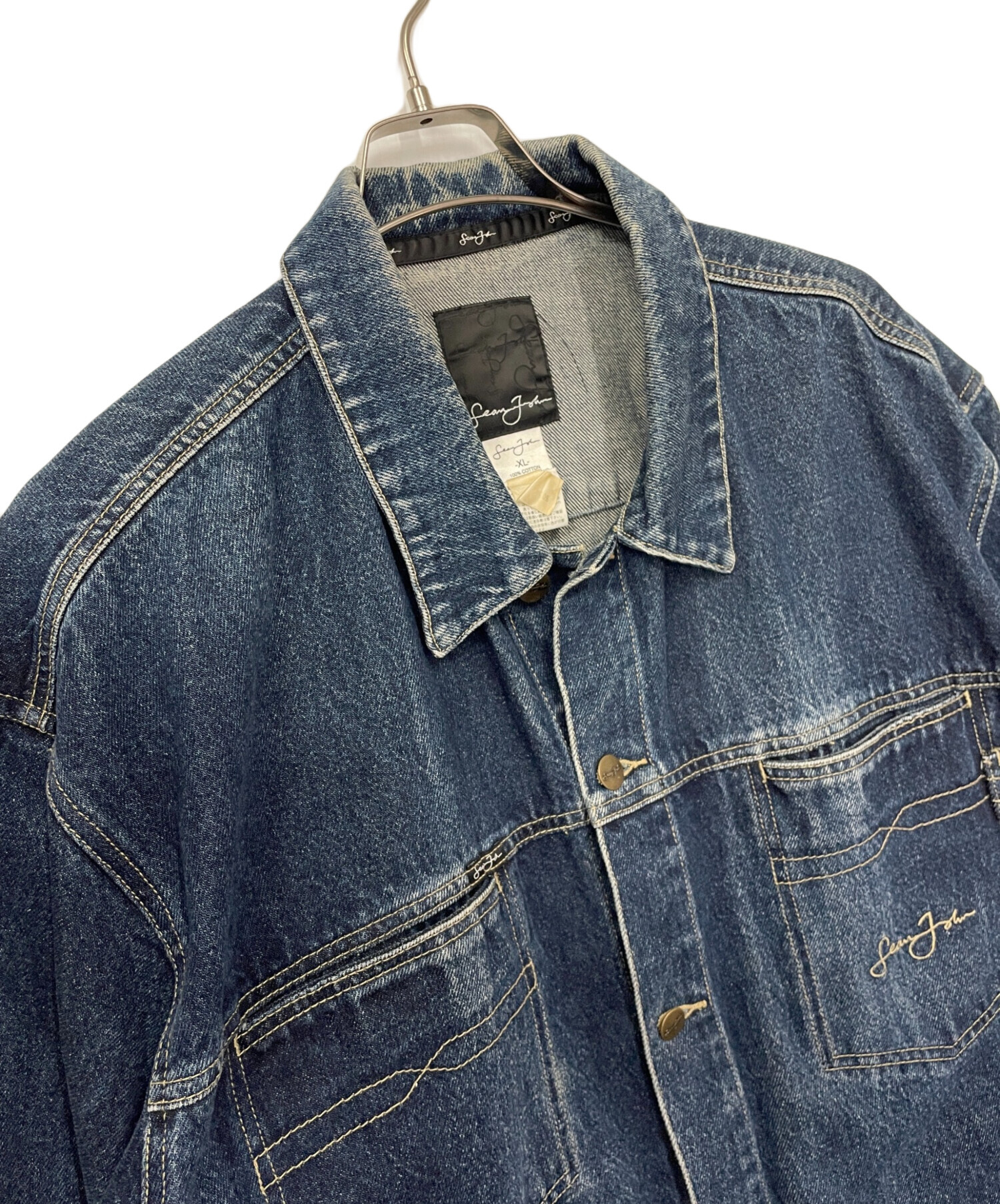 中古・古着通販】SEAN JOHN (ショーンジョン) デニムジャケット ブルー